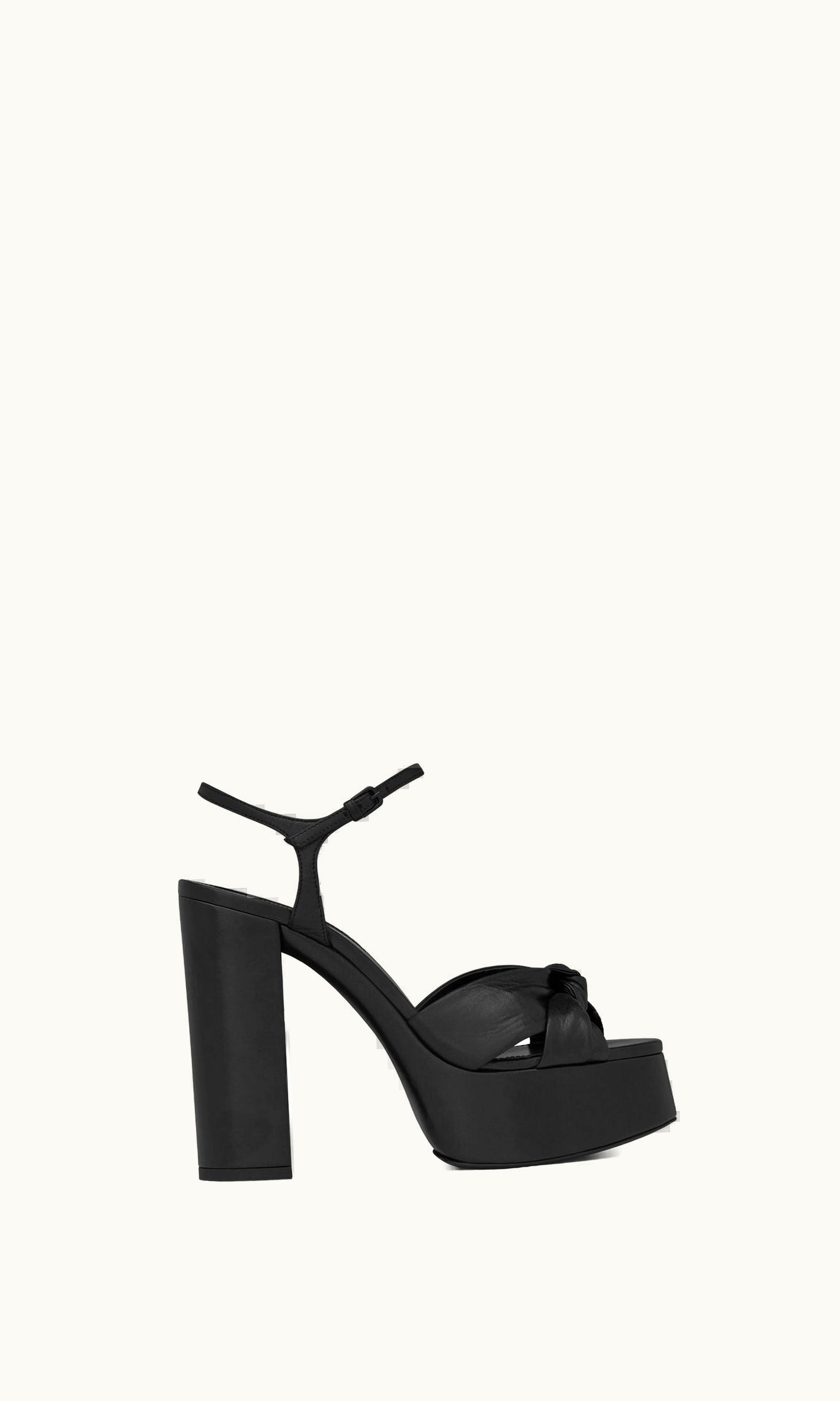 Saint Laurent Saint Laurent Bianca Platform Sandals In Smooth Leather UZ0157770