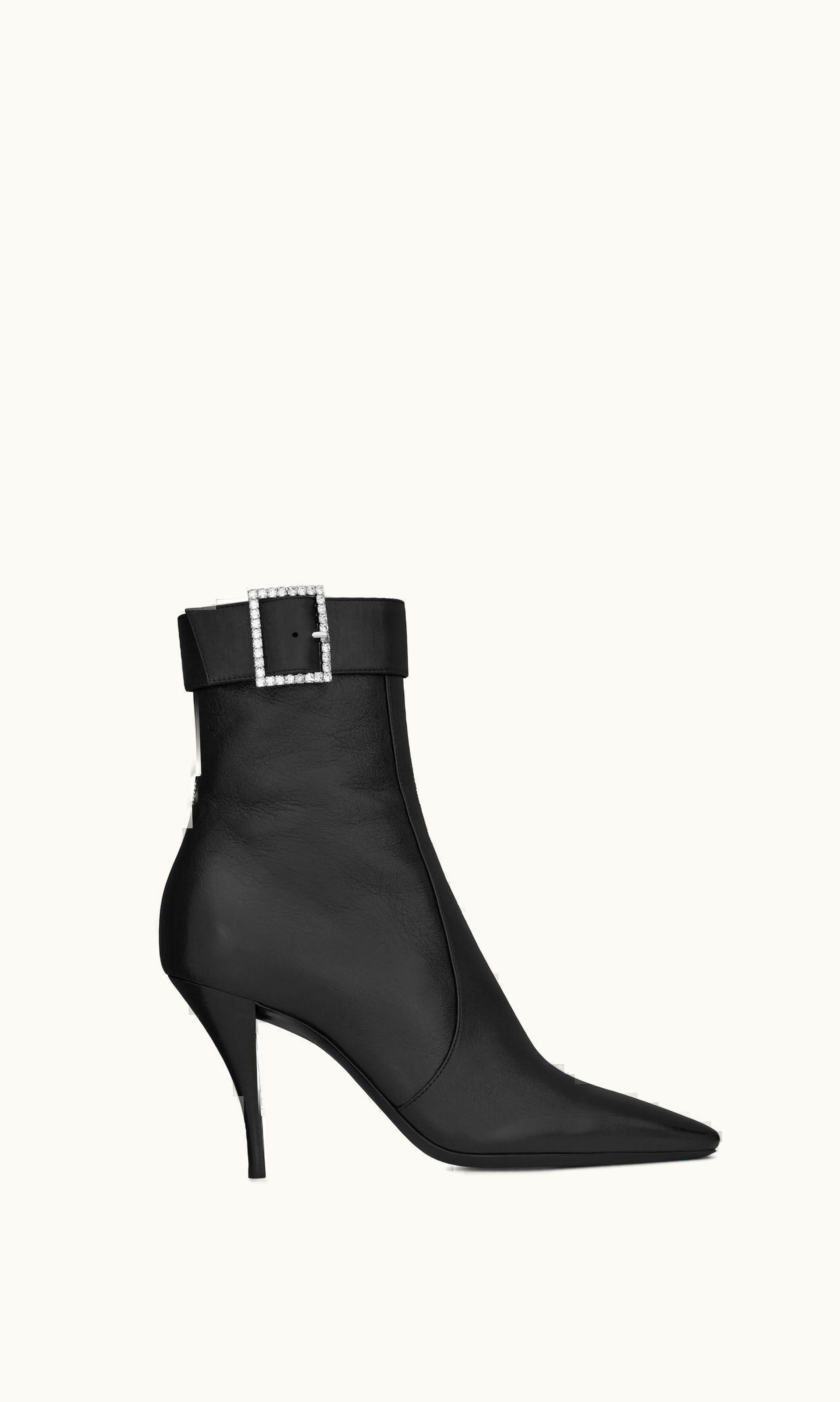 Saint Laurent Saint Laurent Jill Booties In Vintage Leather