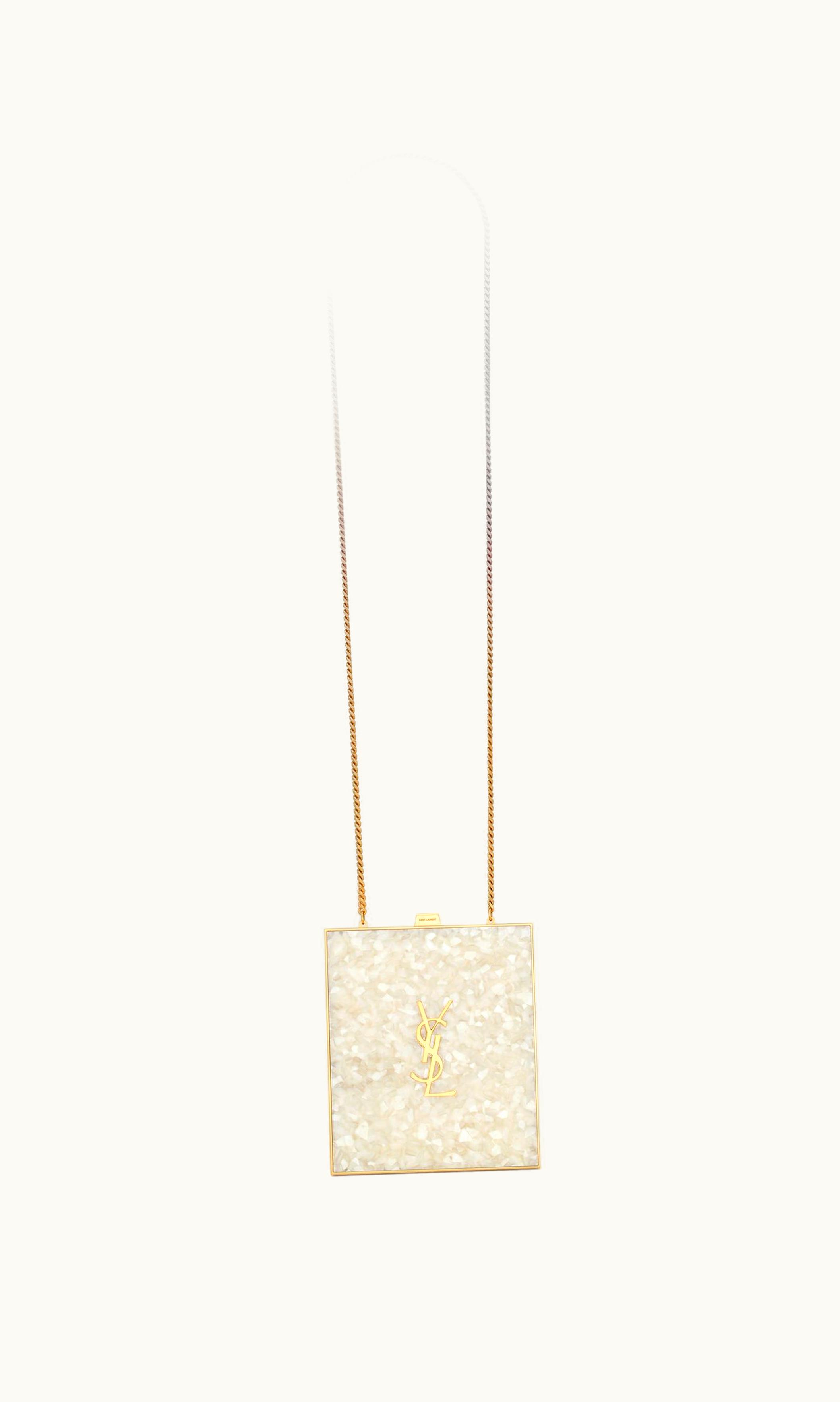 Saint Laurent Saint Laurent Tuxedo Box Bag In Plexiglass And Metal UZ0158080