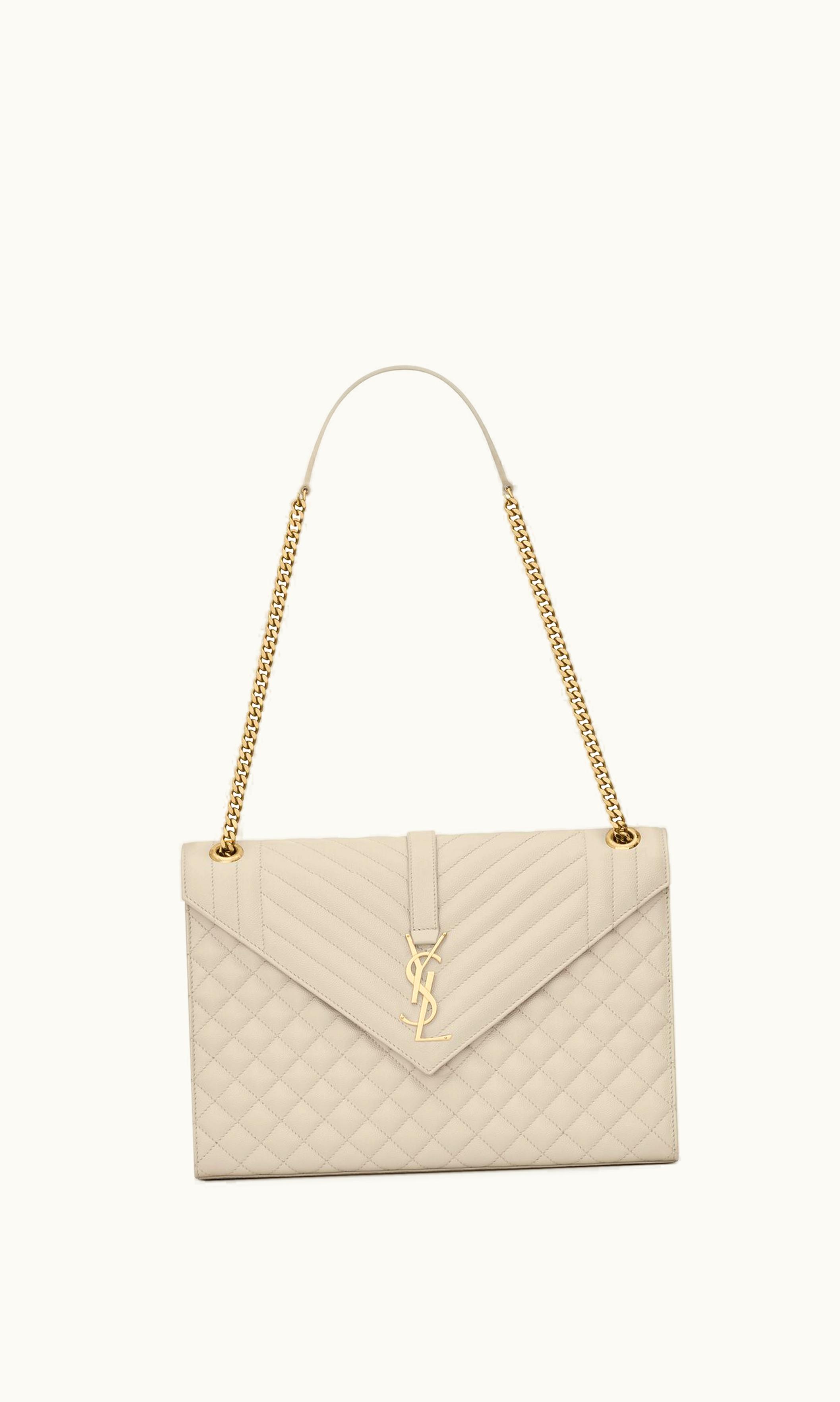 Saint Laurent Saint Laurent Envelope Large Bag In Mix Matelassé Grain De Poudre Embossed Leather UZ0158151