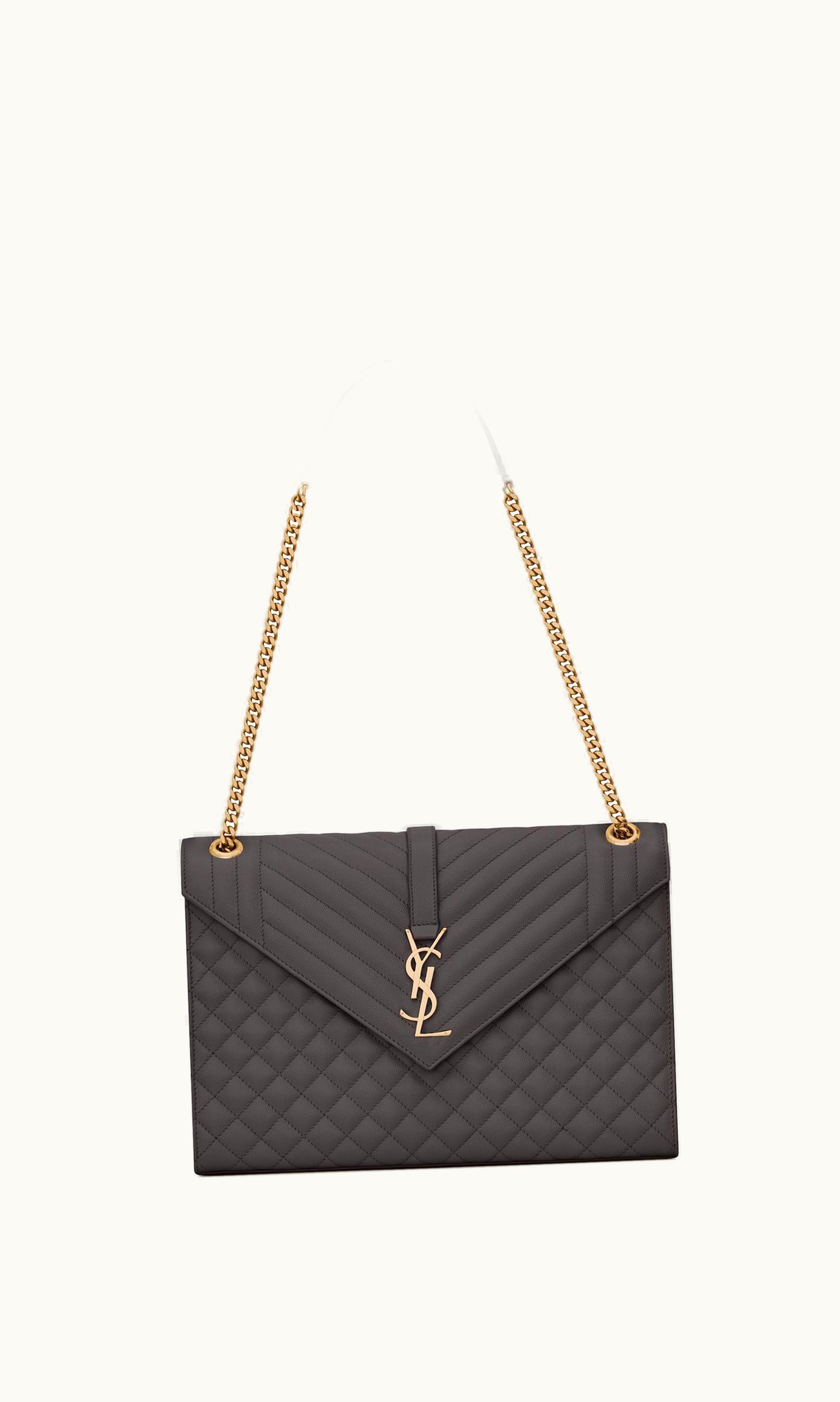Saint Laurent Saint Laurent Enveloppe Large Bag In Mix Matelassé Grain De Poudre Embossed Leather