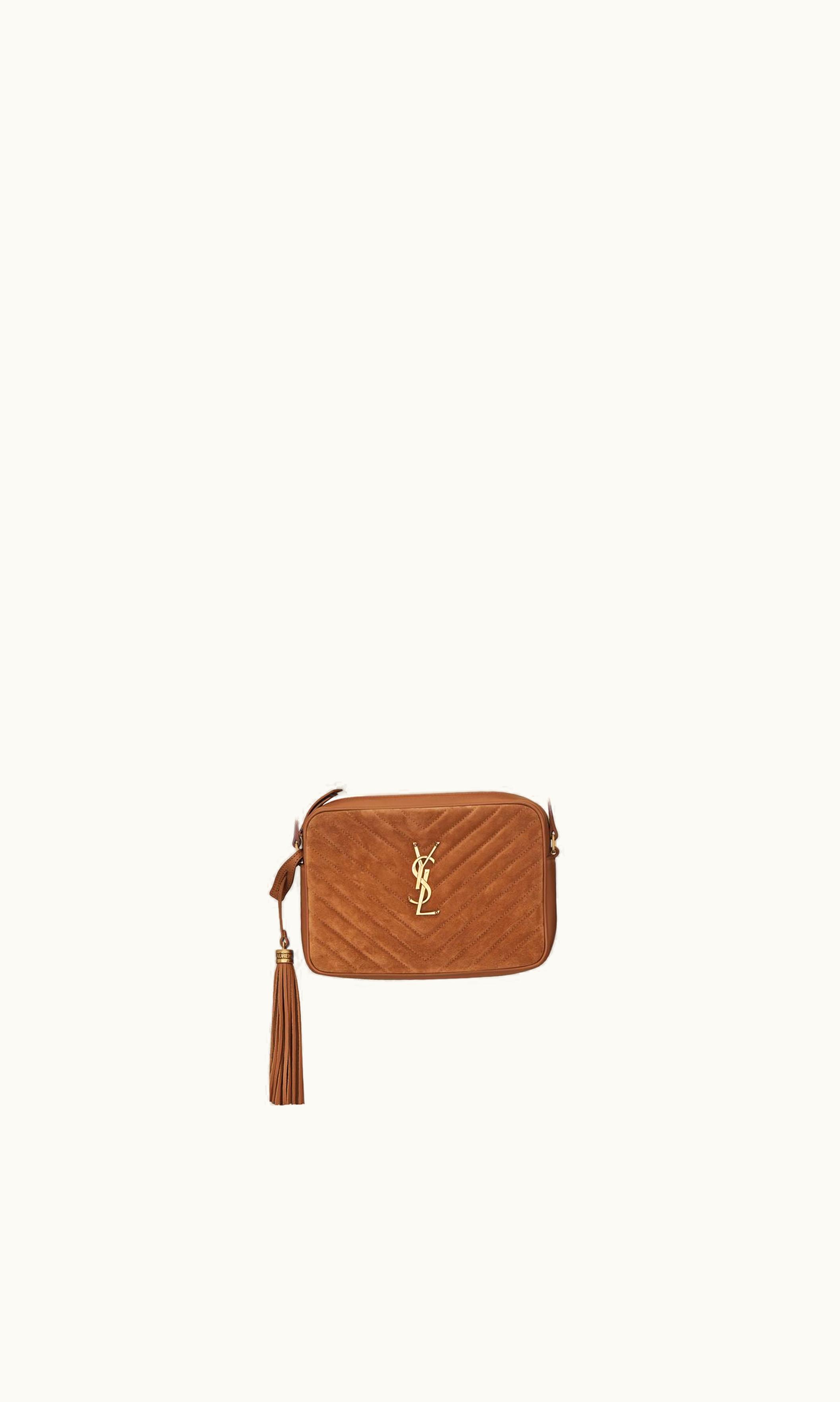 Saint Laurent Saint Laurent Lou Camera Bag In Quilted Suede And Smooth Leather UZ0158217