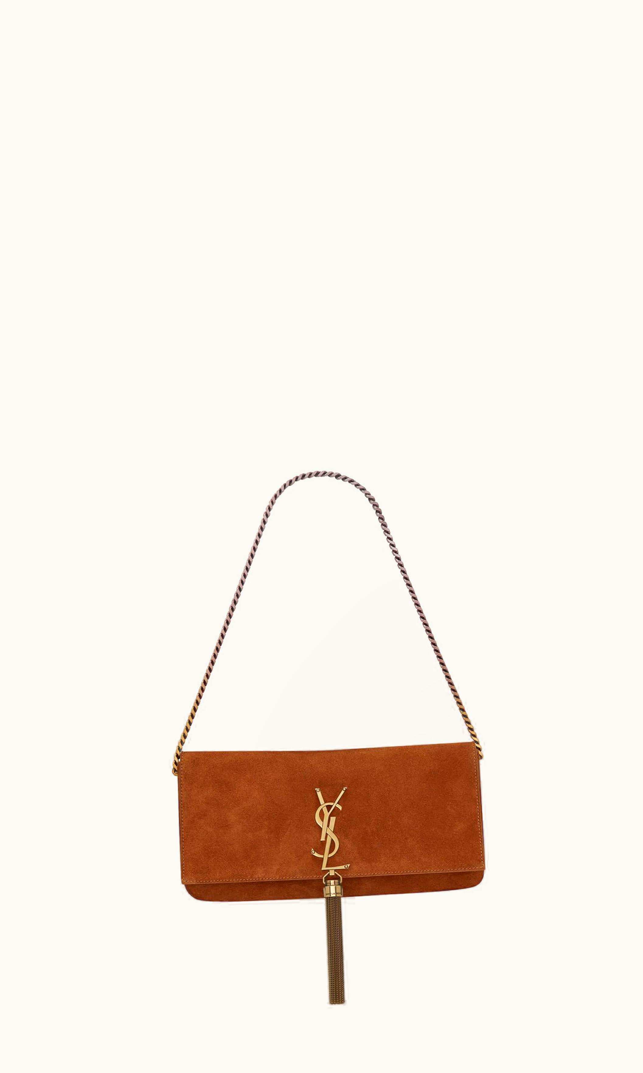 Saint Laurent Saint Laurent Kate 99 Chain Bag With Tassel In Suede