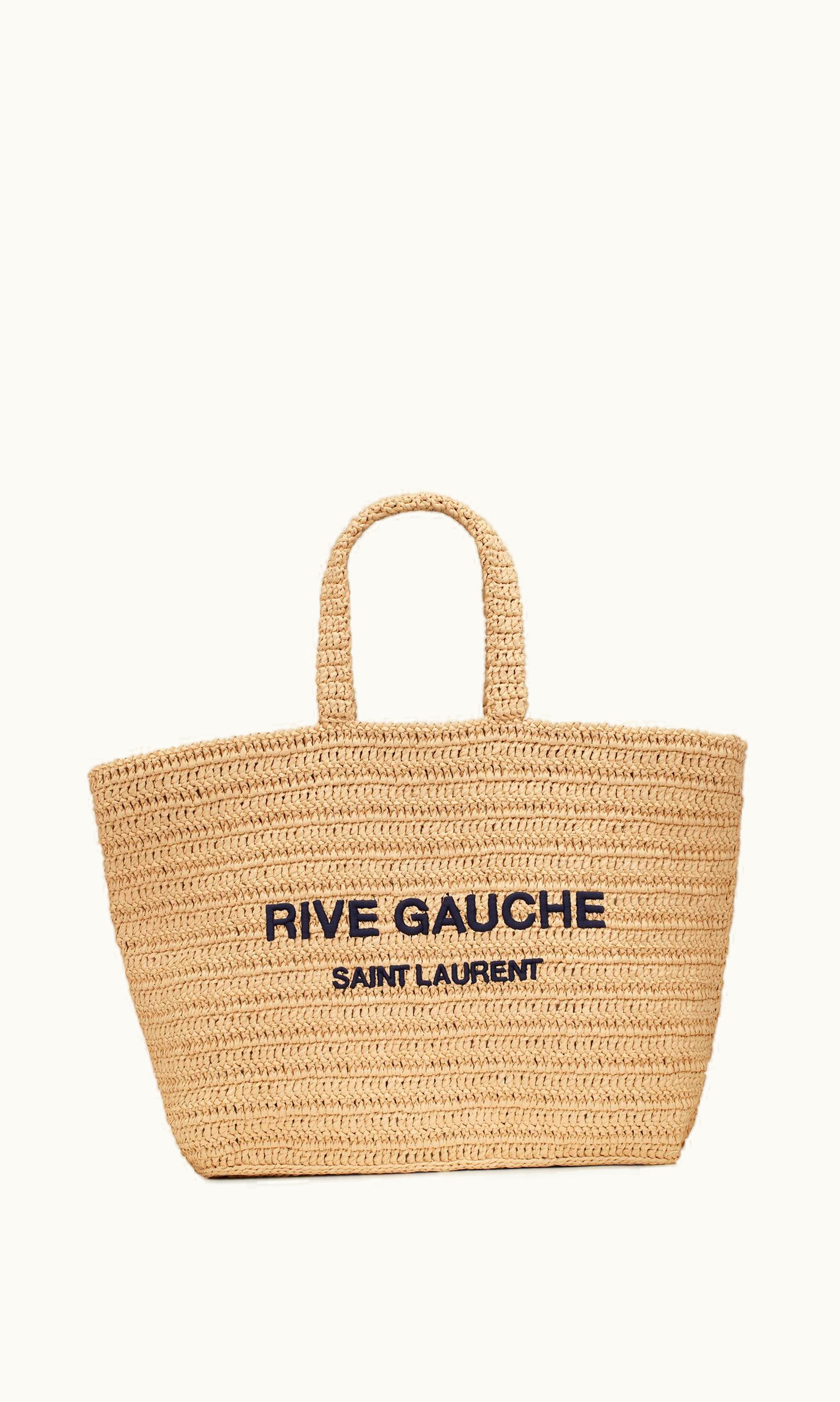 Saint Laurent Saint Laurent Rive Gauche Supple Tote Bag In Raffia Crochet