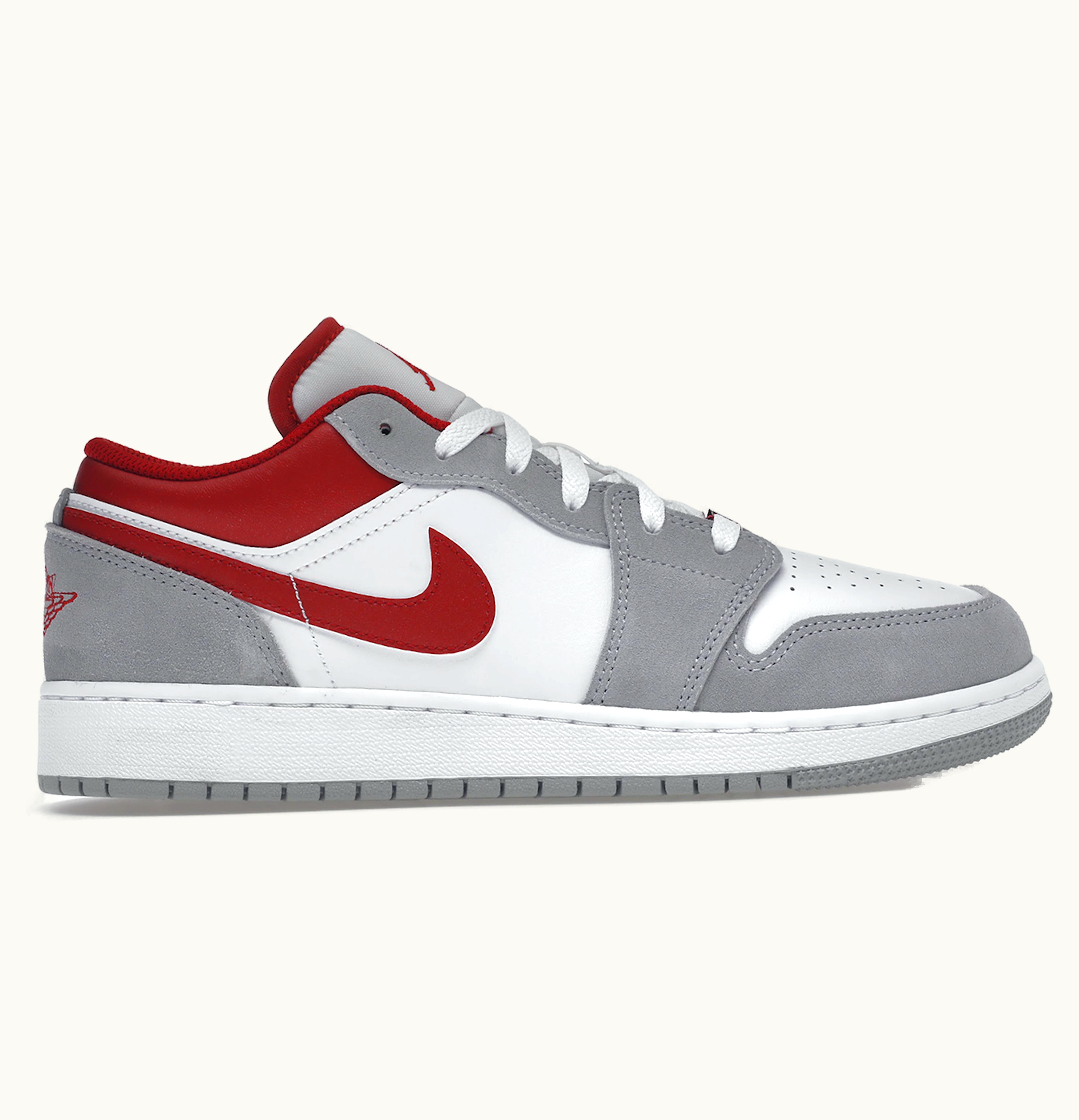 Jordan Air Jordan 1 Low SE Smoke Grey Gym Red GS