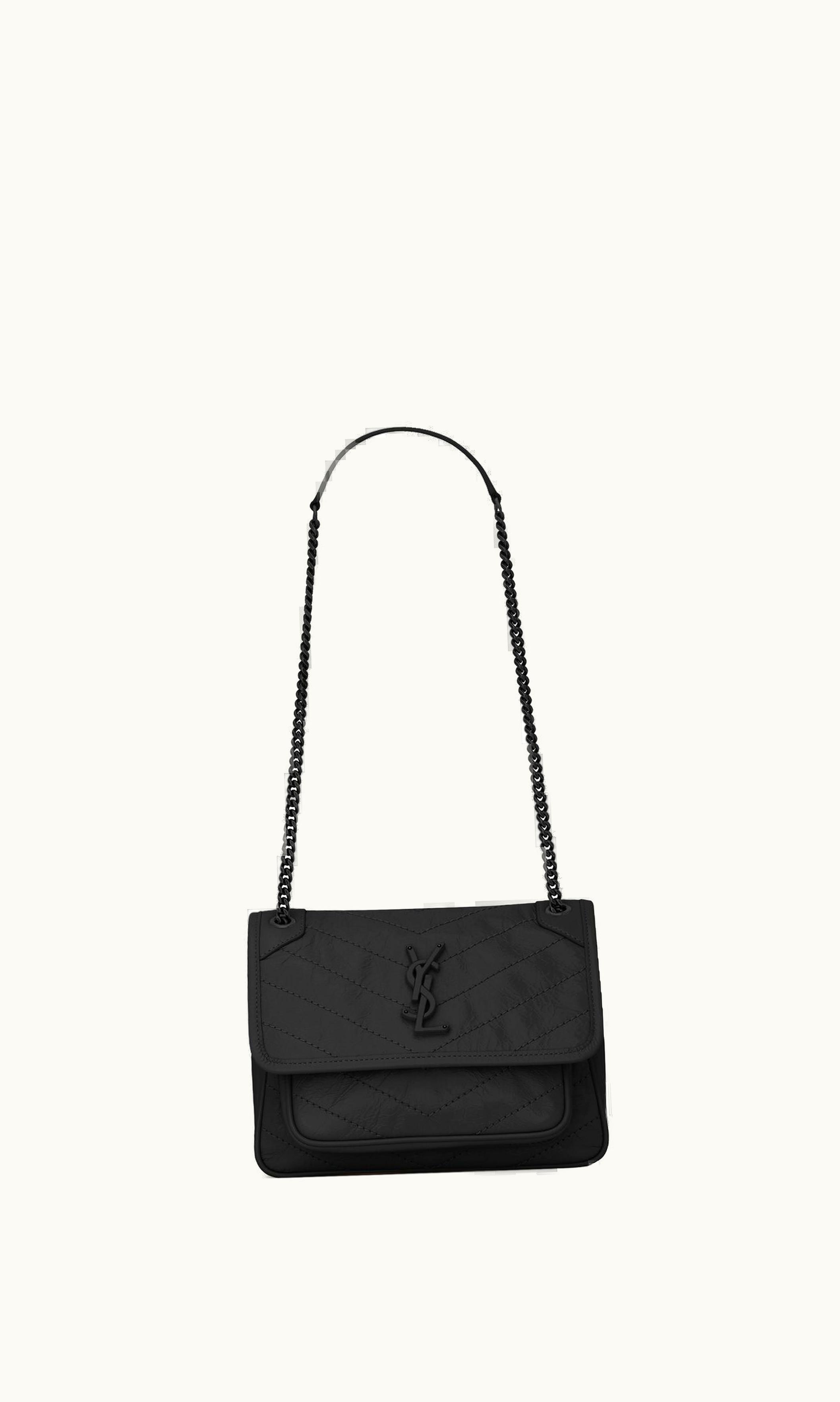 Saint Laurent Saint Laurent Niki Baby Chain Bag In Crinkled Vintage Leather UZ0158304