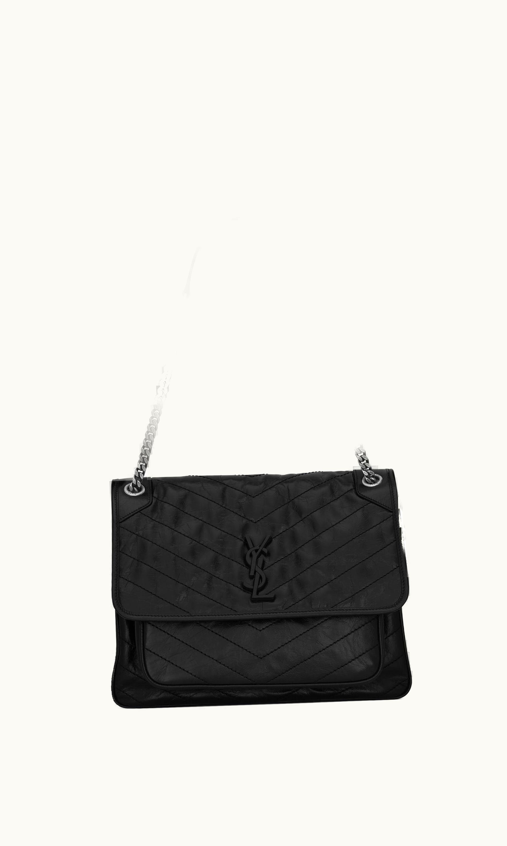 Saint Laurent Saint Laurent Niki Large In Crinkled Vintage Leather