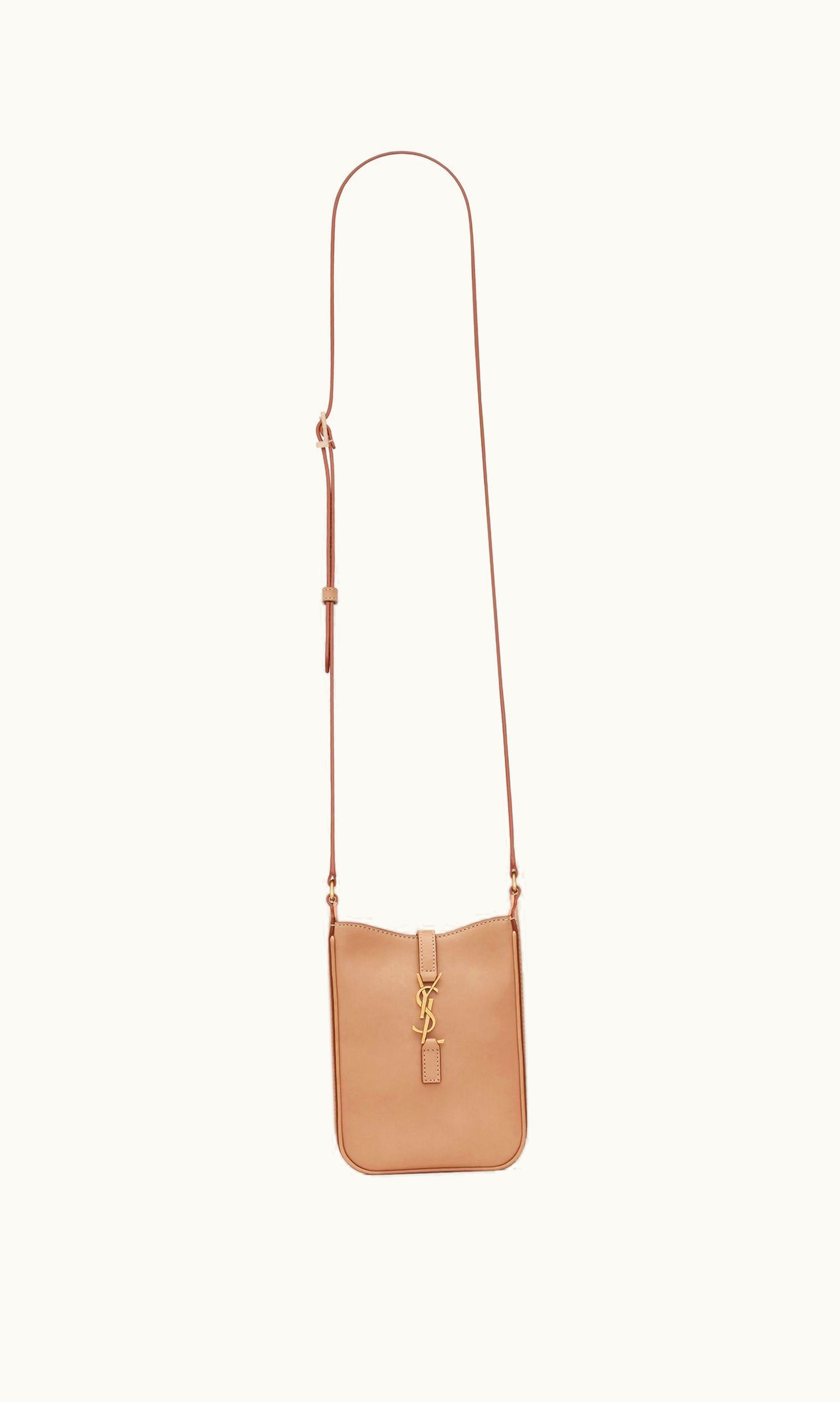 Saint Laurent Saint Laurent Le 5 à 7 Mini Vertical Bag In Vegetable-Tanned Leather