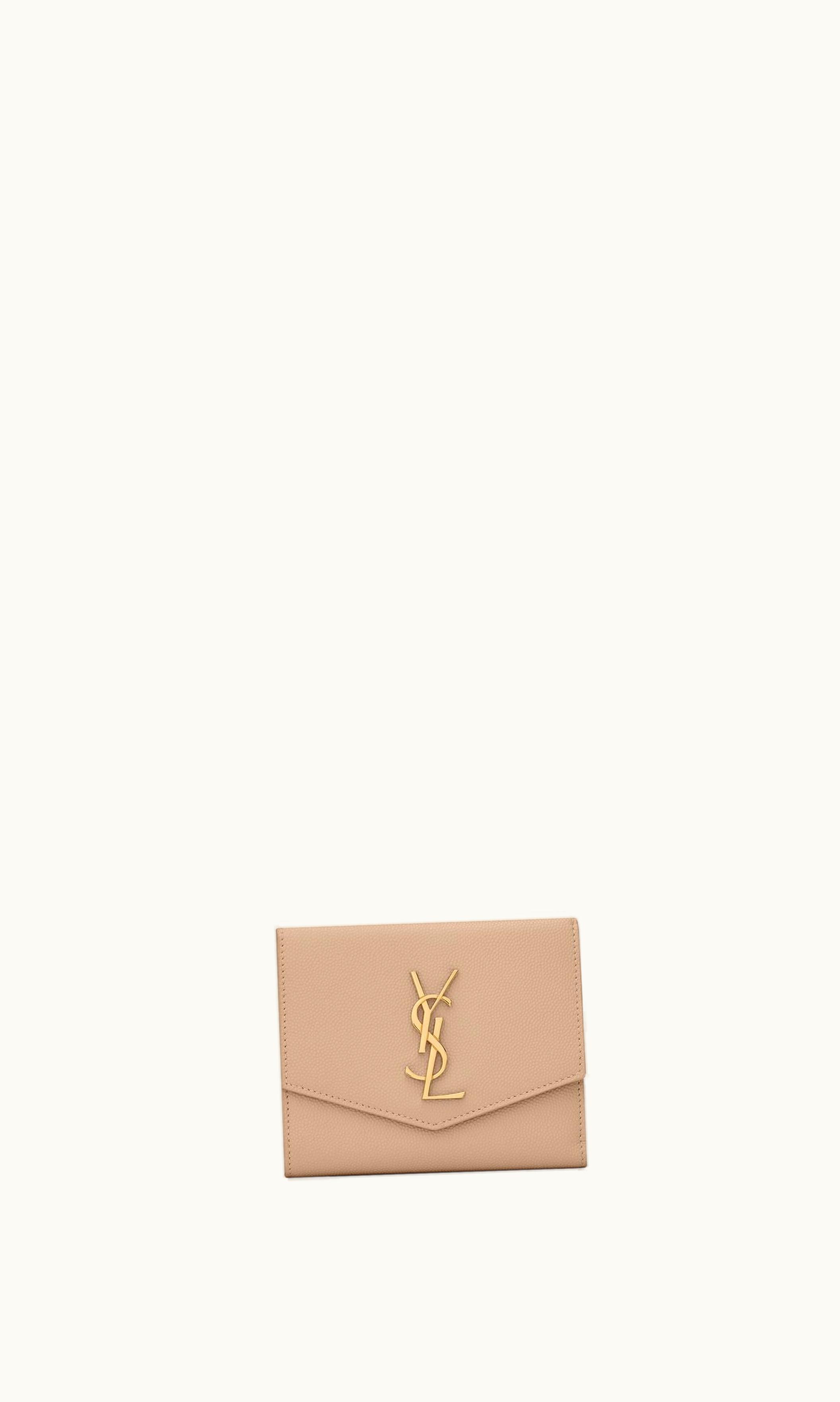 Saint Laurent Saint Laurent Uptown Compact Wallet In Grain De Poudre Embossed Leather UZ0158646