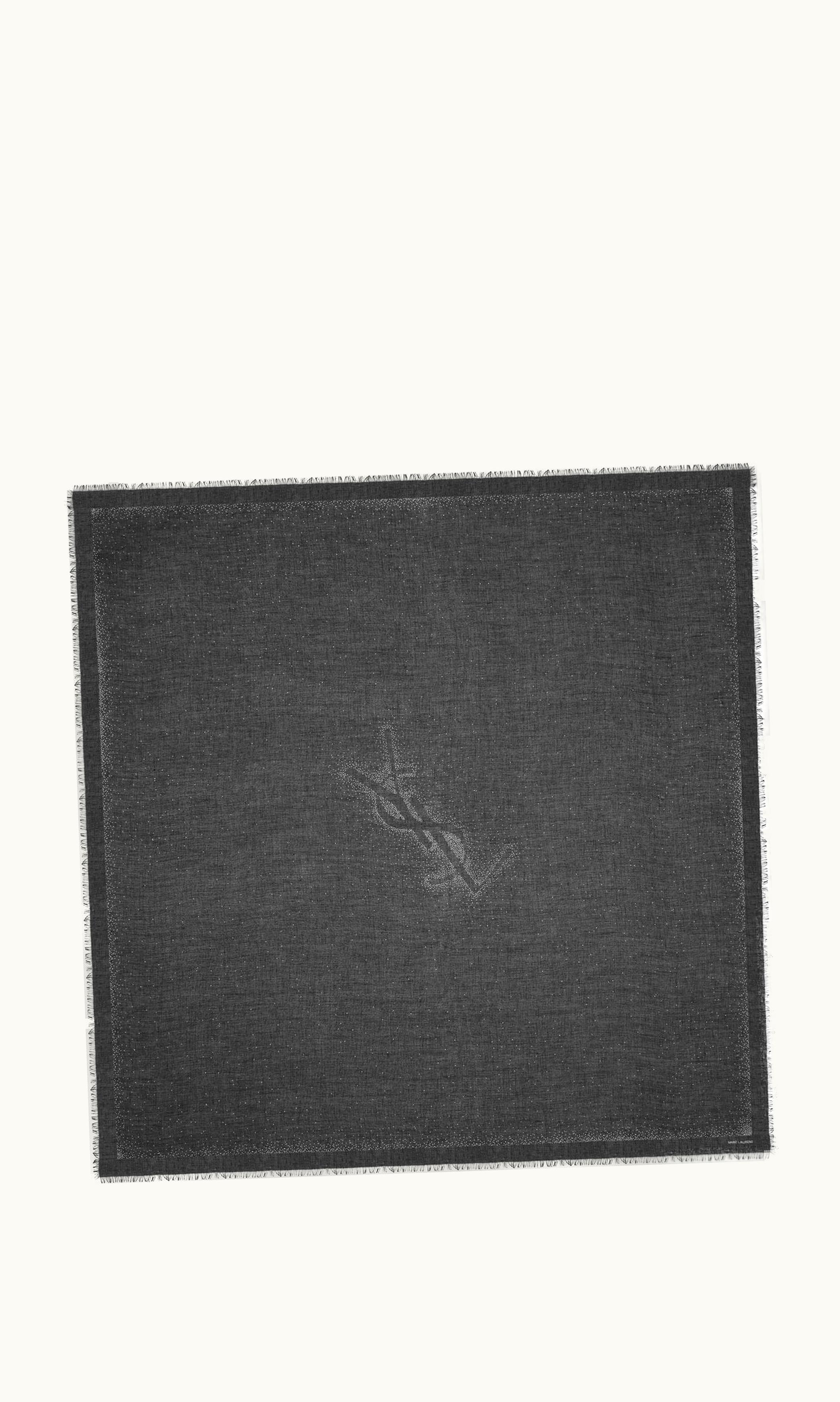 Saint Laurent Saint Laurent Large Cassandre Square Scarf In Modal And Cashmere