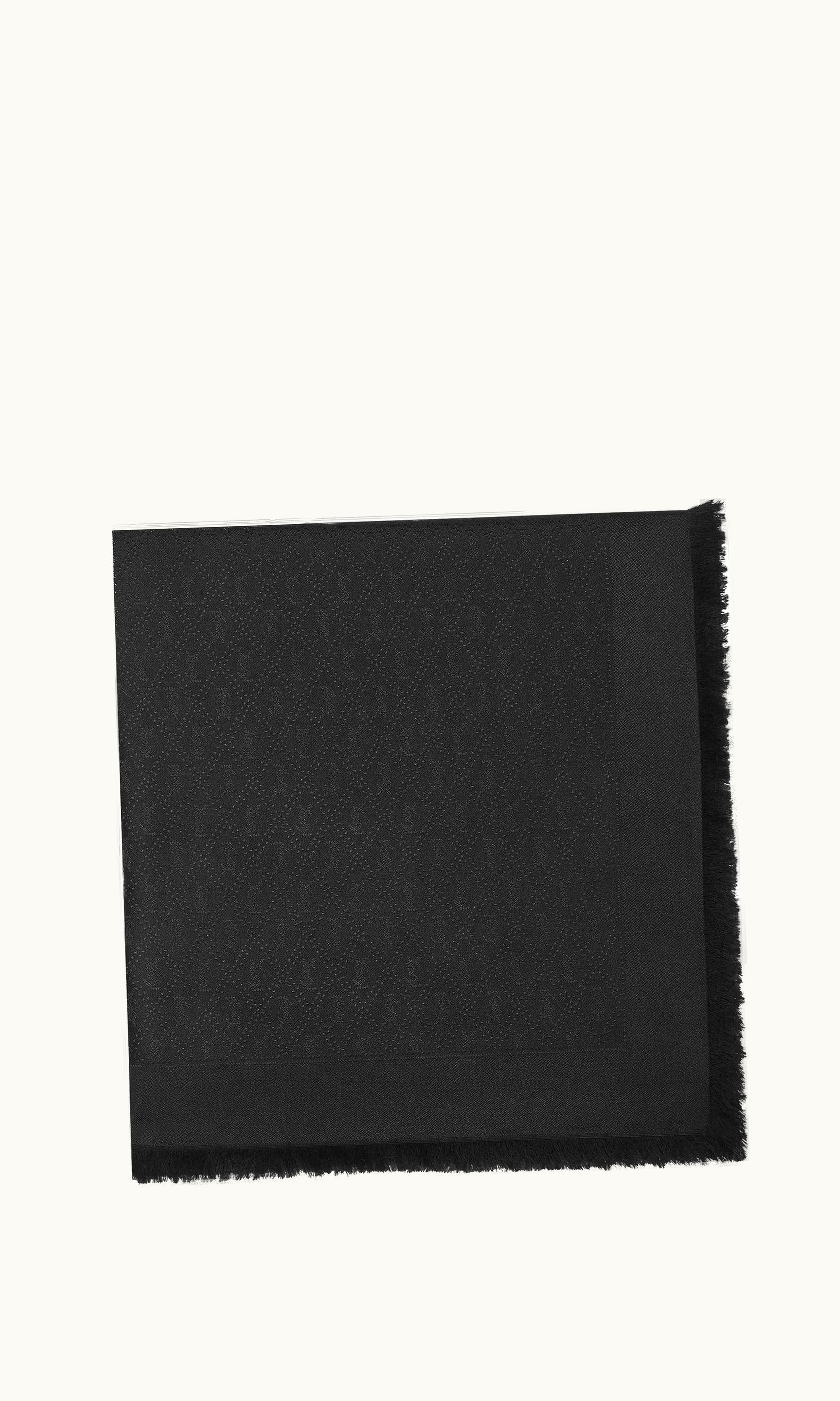 Saint Laurent Saint Laurent Cassandre Large Square In Wool Jacquard And Silk