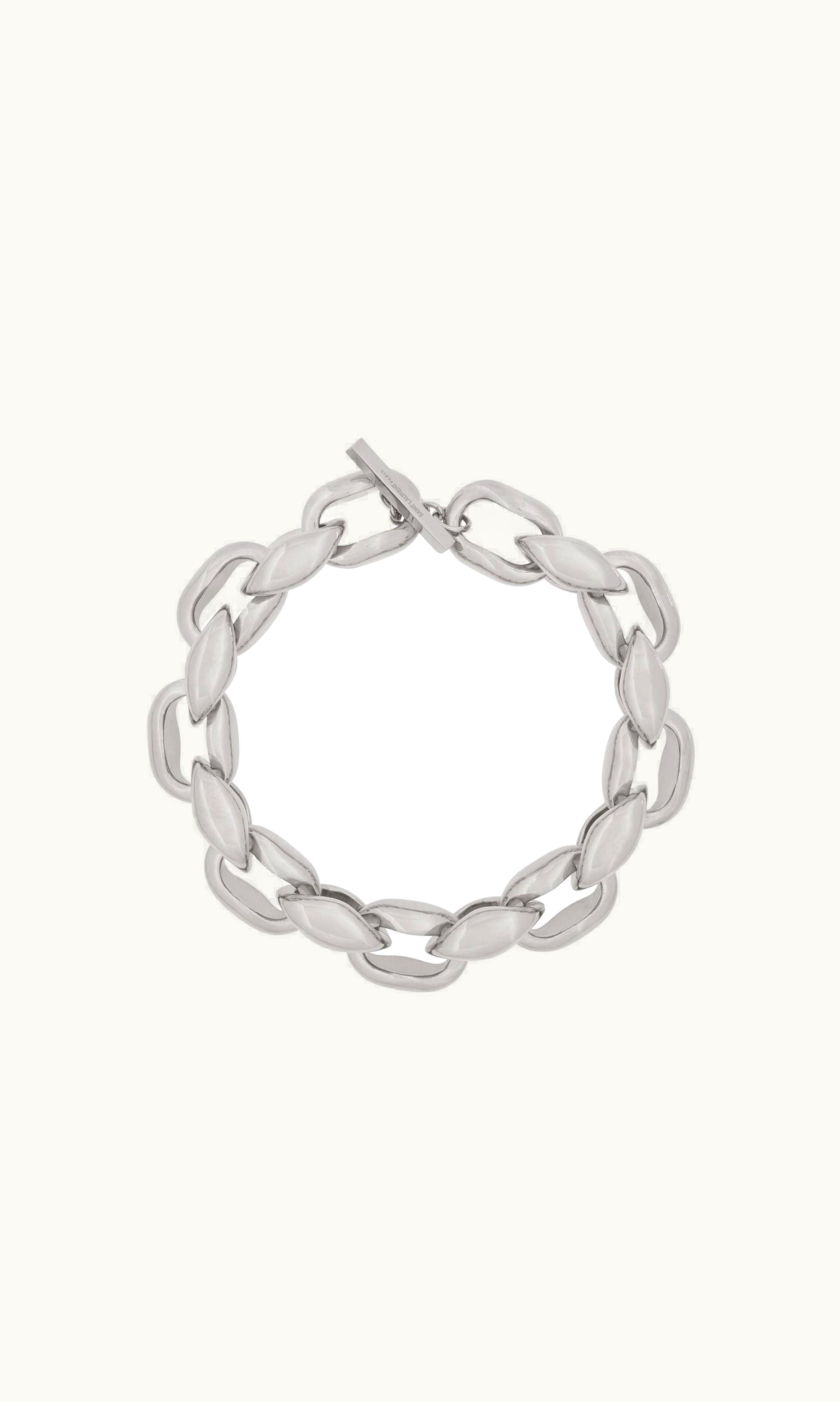 Saint Laurent Saint Laurent Oversize Modernist Link Necklace In Metal UZ0159145