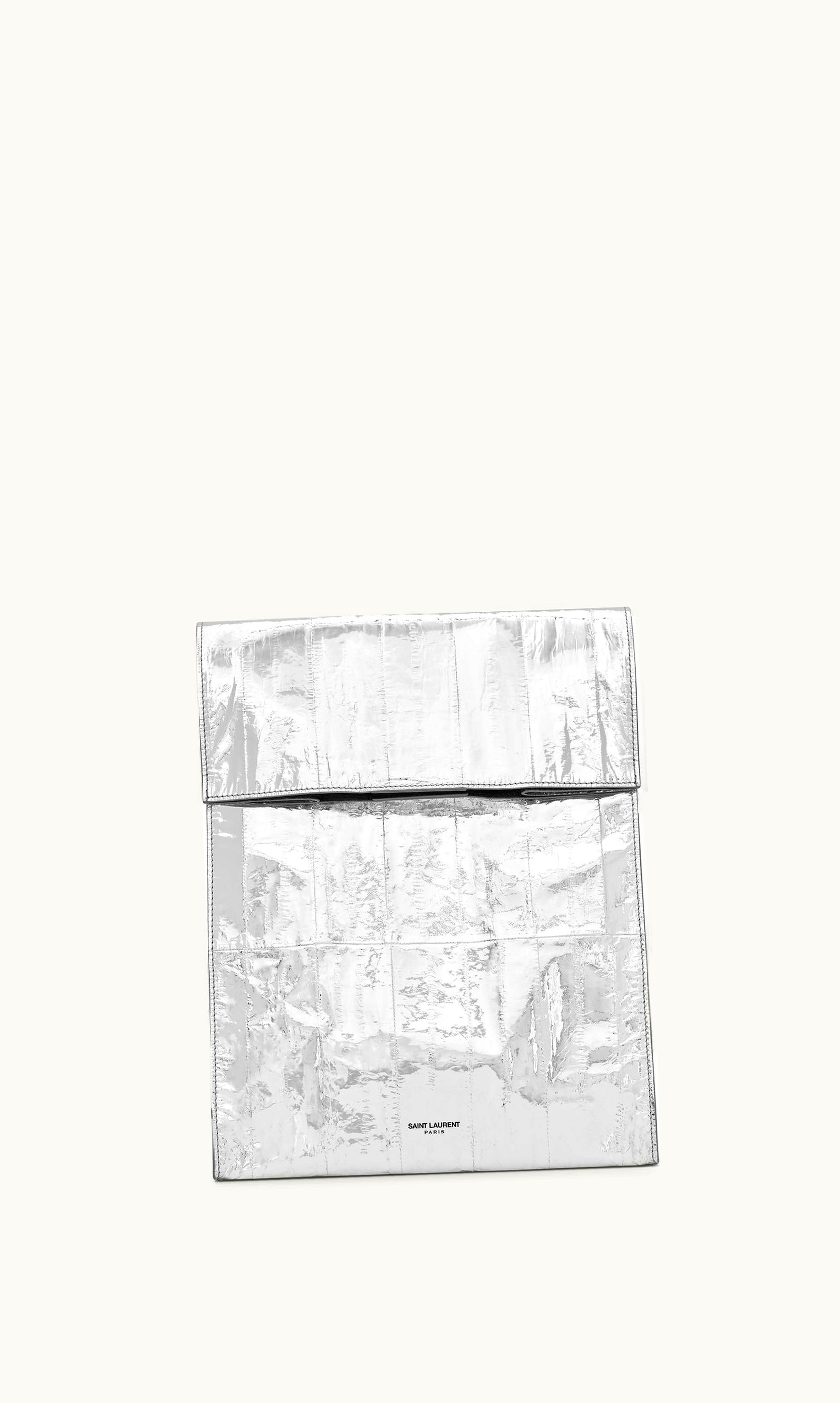 Saint Laurent Saint Laurent Paris Deli Paper Bag In Eel