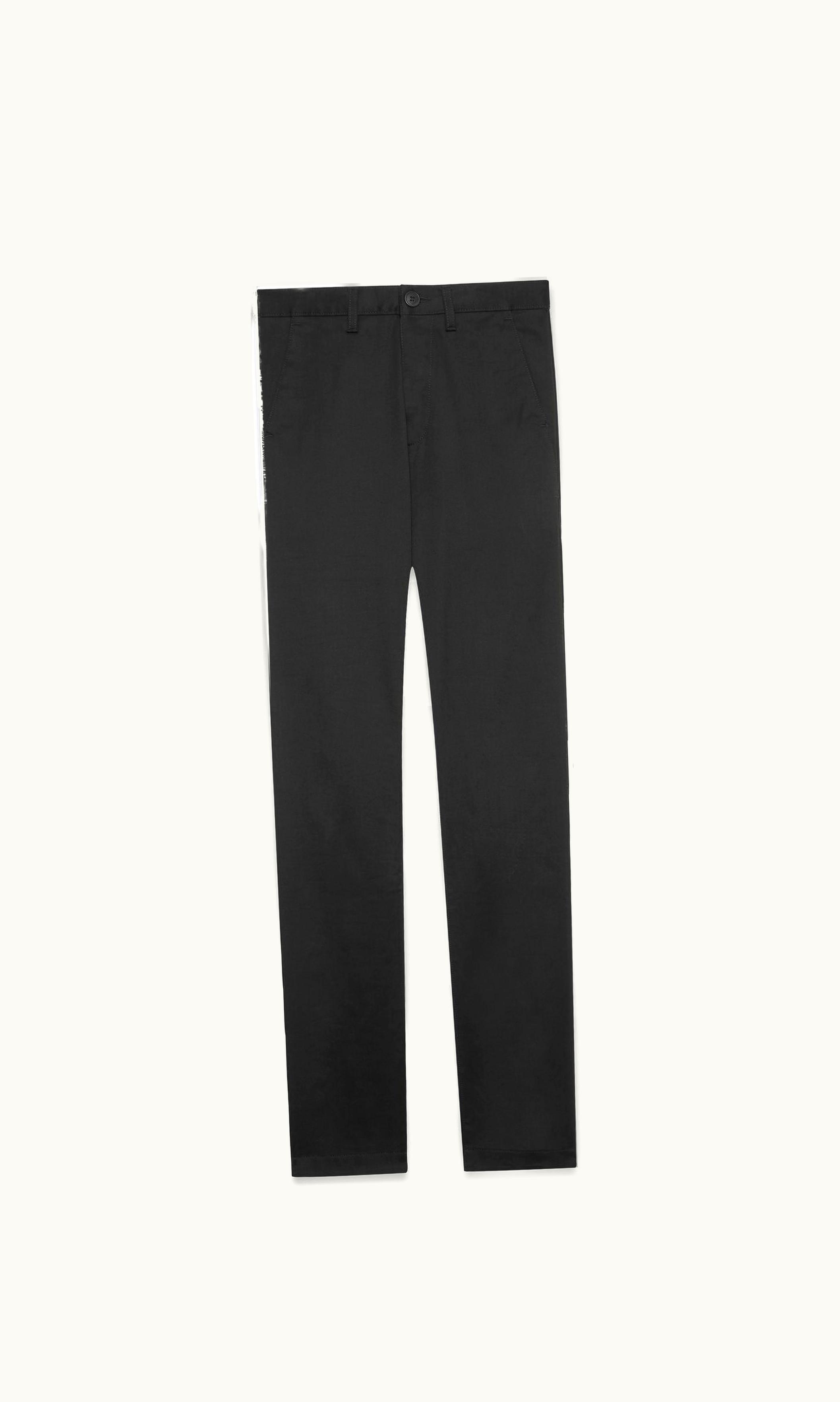 Saint Laurent Saint Laurent Chino Pants In Black Raw Stretch Gabardine