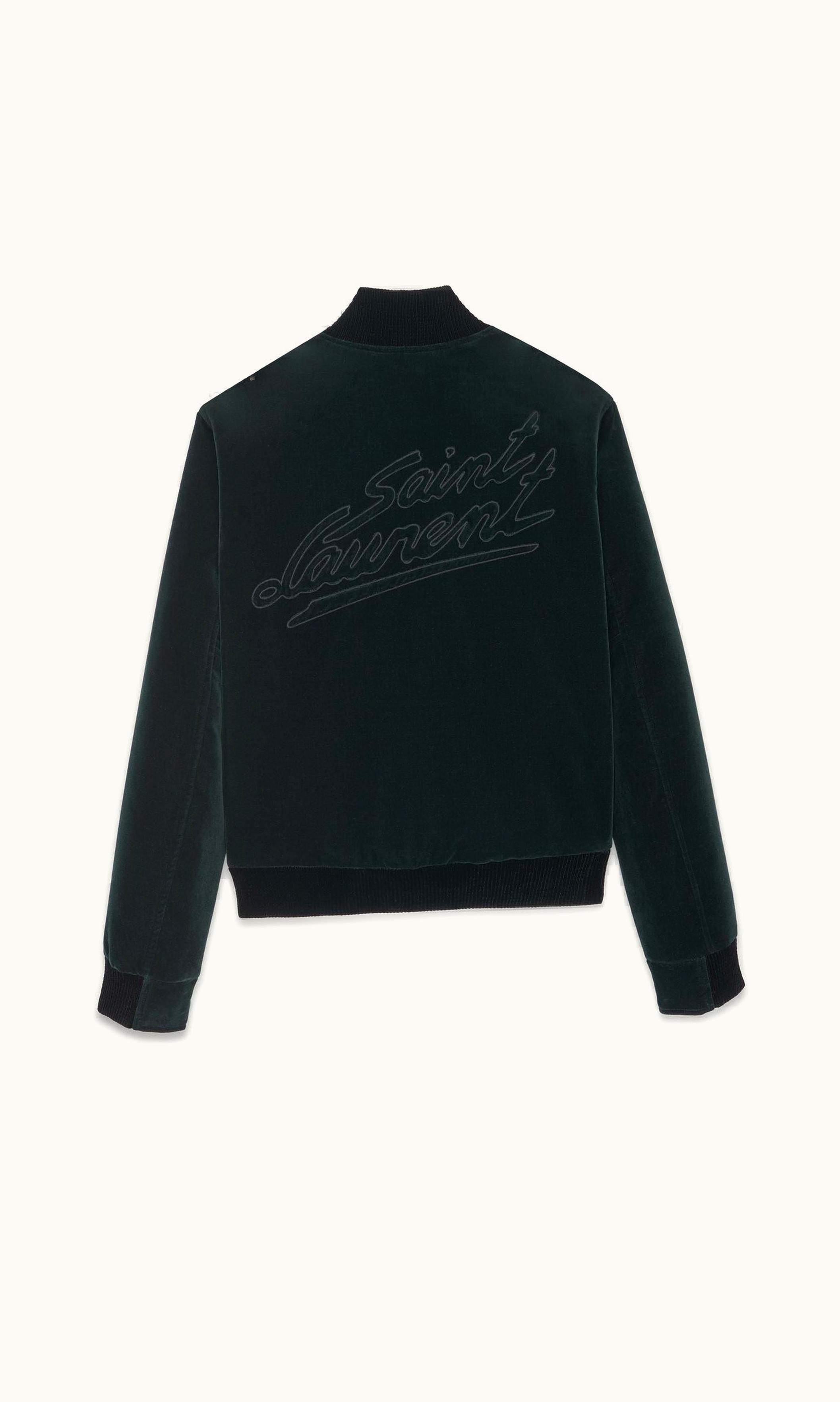 Saint Laurent Saint Laurent Teddy Jacket In Cotton Velvet