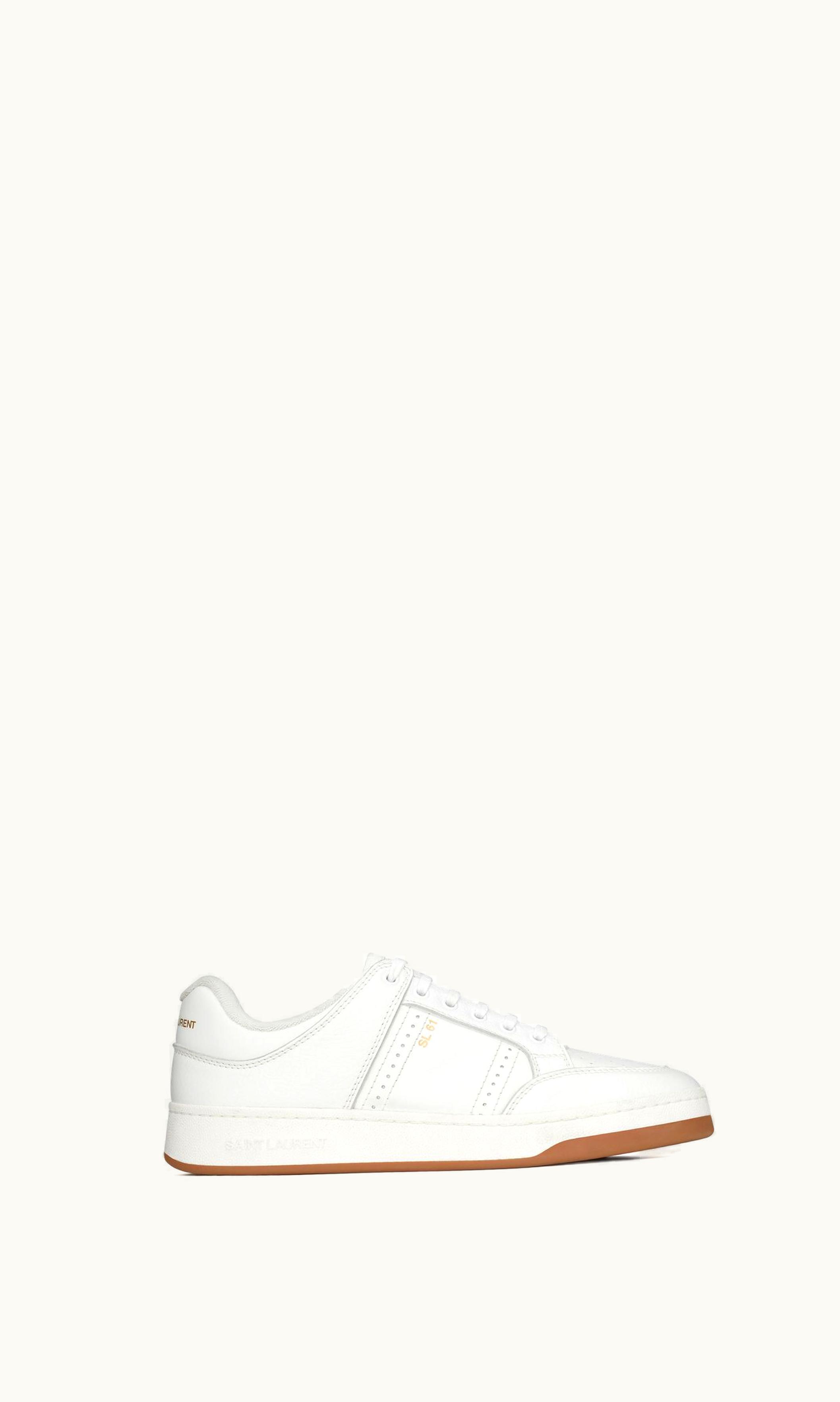 Saint Laurent Saint Laurent Sl/61 Low-Top Sneakers In Smooth And Grained Leather UZ0159616