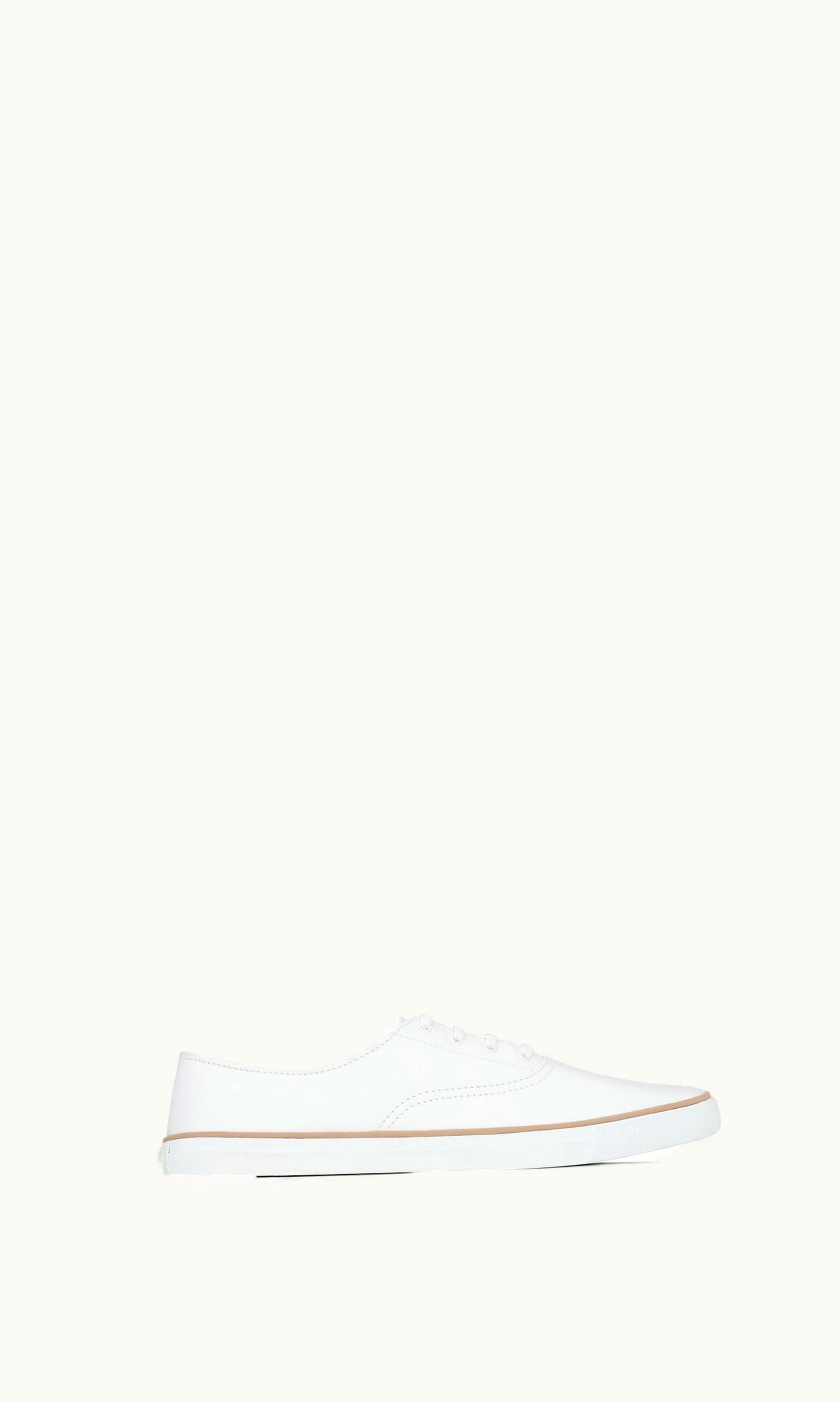 Saint Laurent Saint Laurent Feliz Low Top Sneakers In Smooth Leather