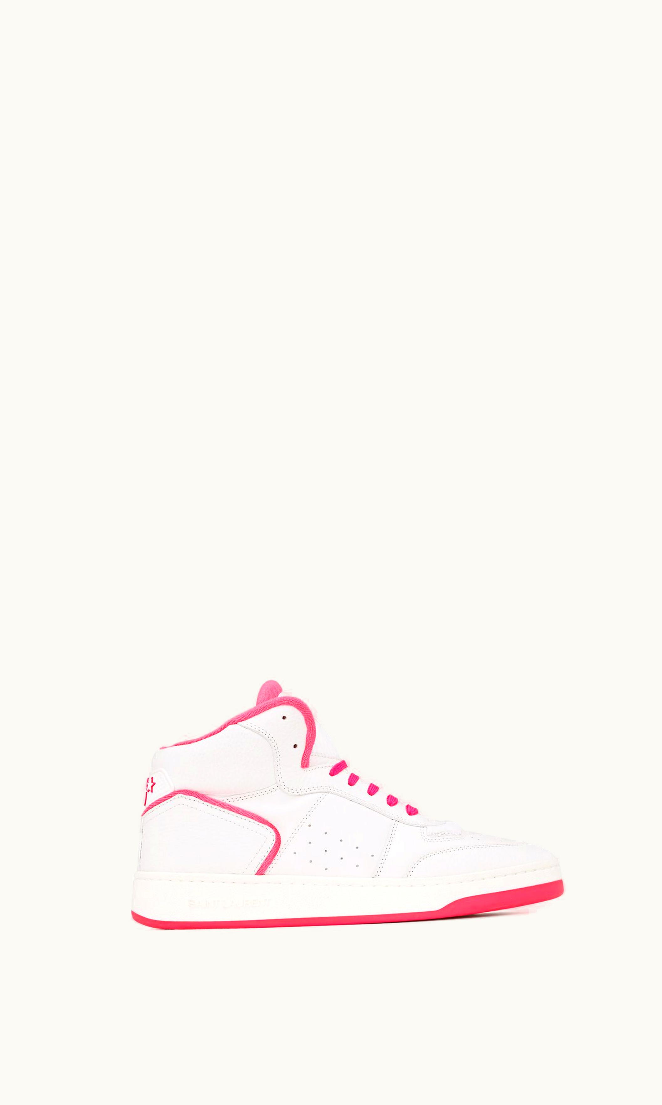 Saint Laurent Saint Laurent Sl/80 Mid-Top Sneakers In Smooth And Grained Leather UZ0159632