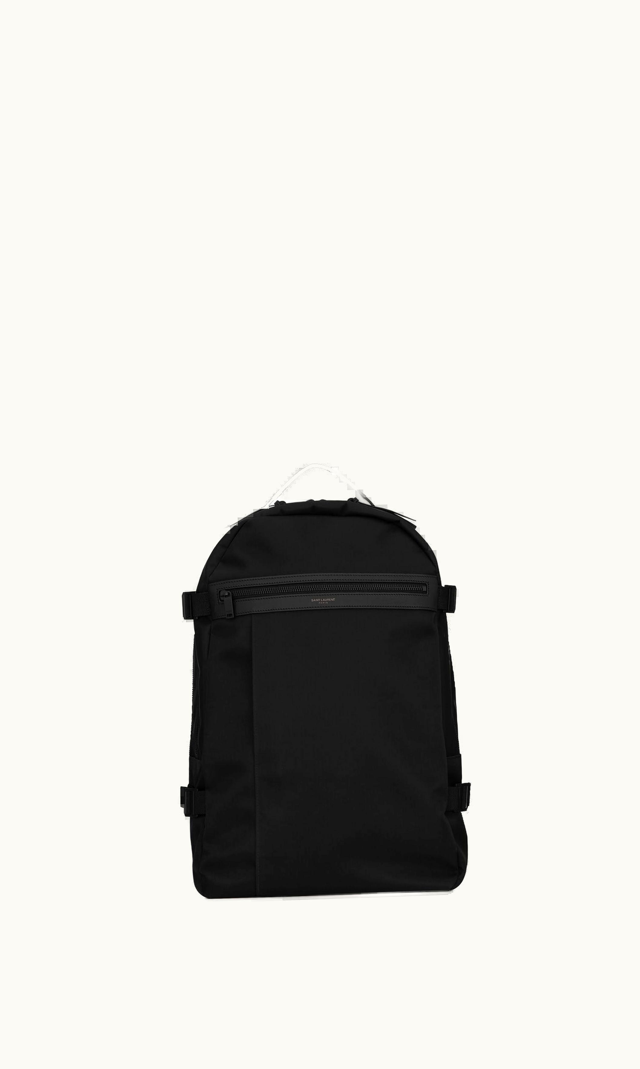 Saint Laurent Saint Laurent City Trekking Backpack In Econyl®, Smooth Leather And Nylon