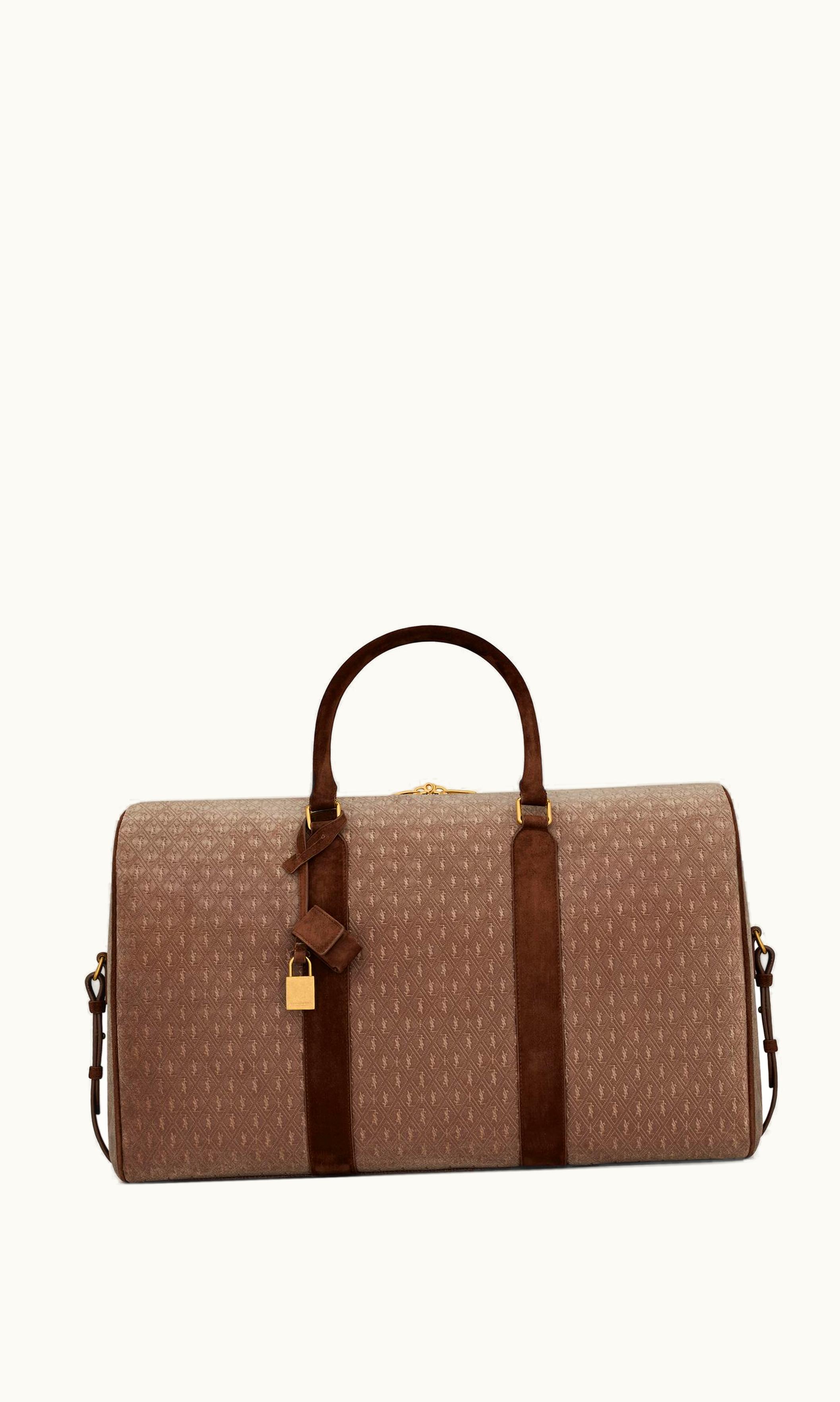 Saint Laurent Saint Laurent Le Monogramme 48H Duffle In Velvet And Leather UZ0159669