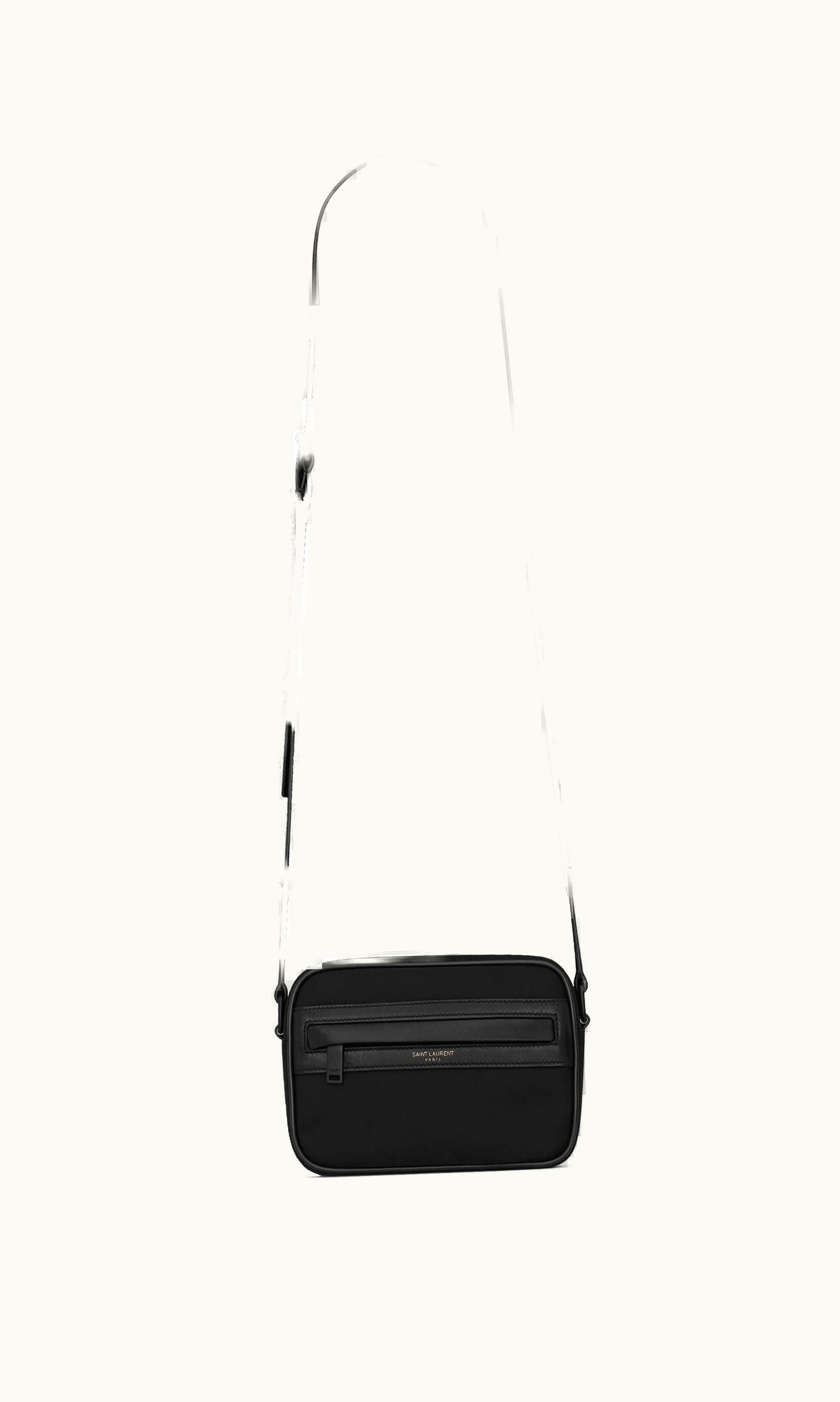 Saint Laurent Saint Laurent Camp Small Camera Bag In Econyl® And Lambskin