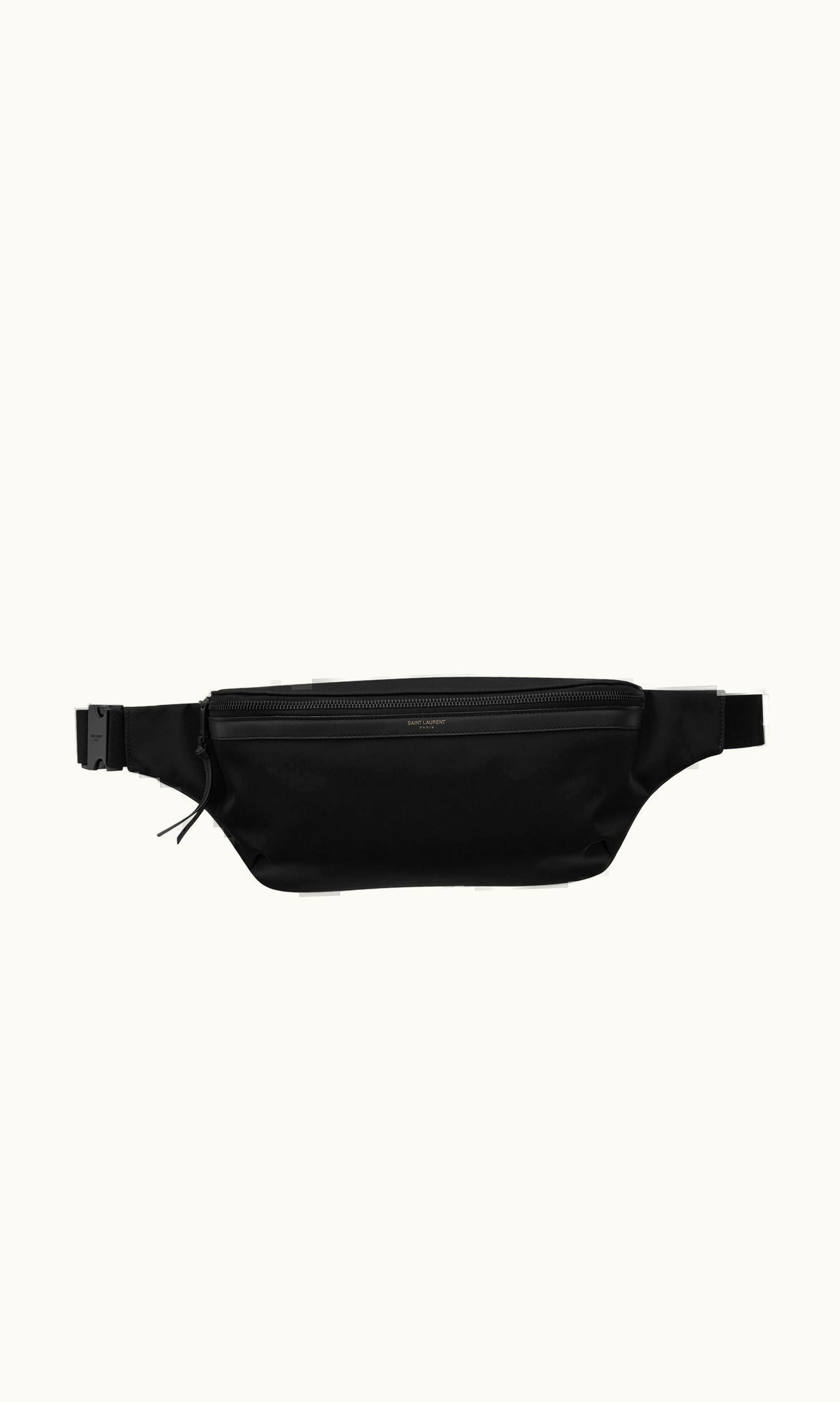 Saint Laurent Saint Laurent City Saint Laurent Crossbody Bag In Econyl®, Smooth Leather And Nylon