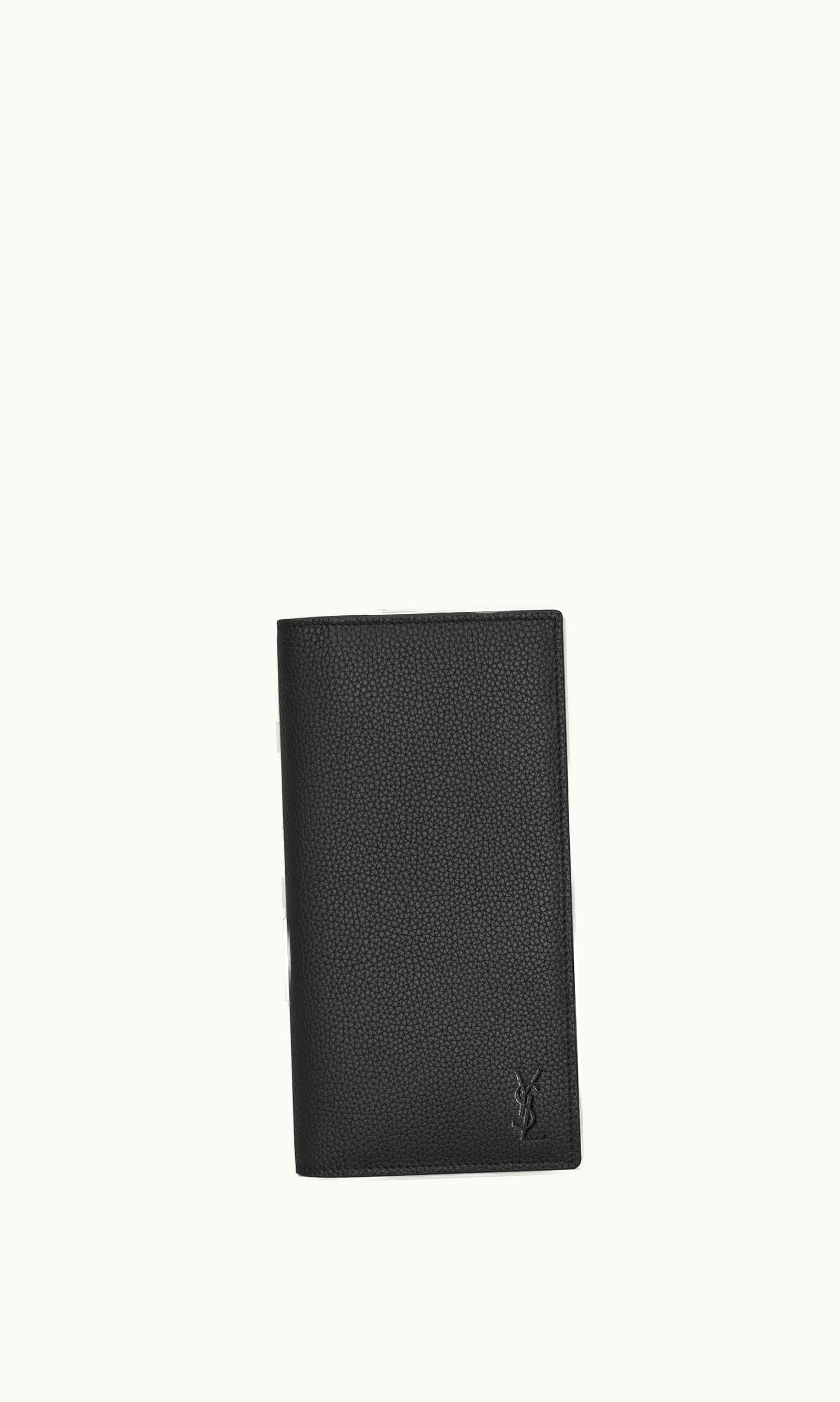 Saint Laurent Saint Laurent Cassandre Shadow Saint Laurent Continental Wallet In Grained Leather