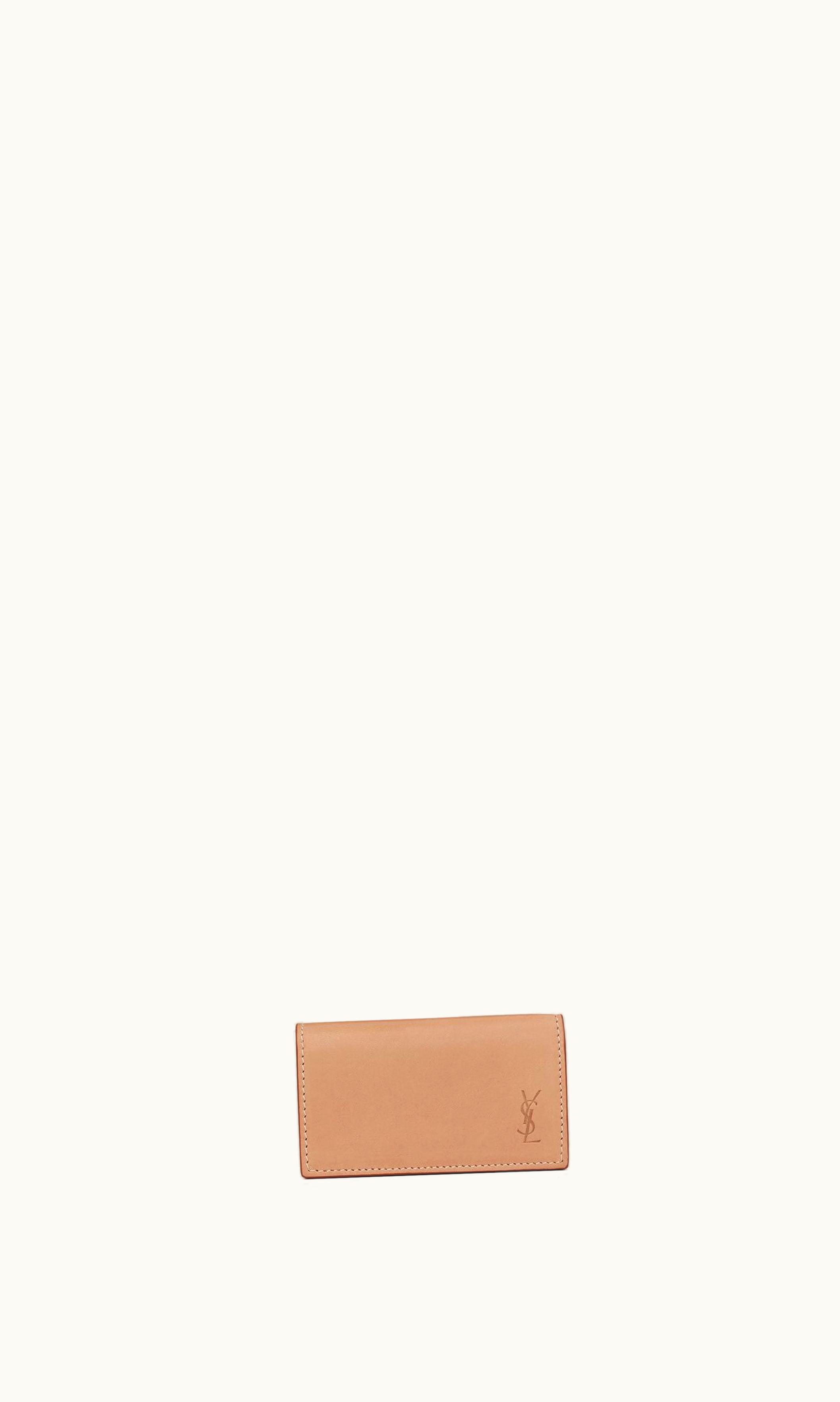 Saint Laurent Saint Laurent Cassandre Shadow Saint Laurent Slim Keycase In Smooth Leather