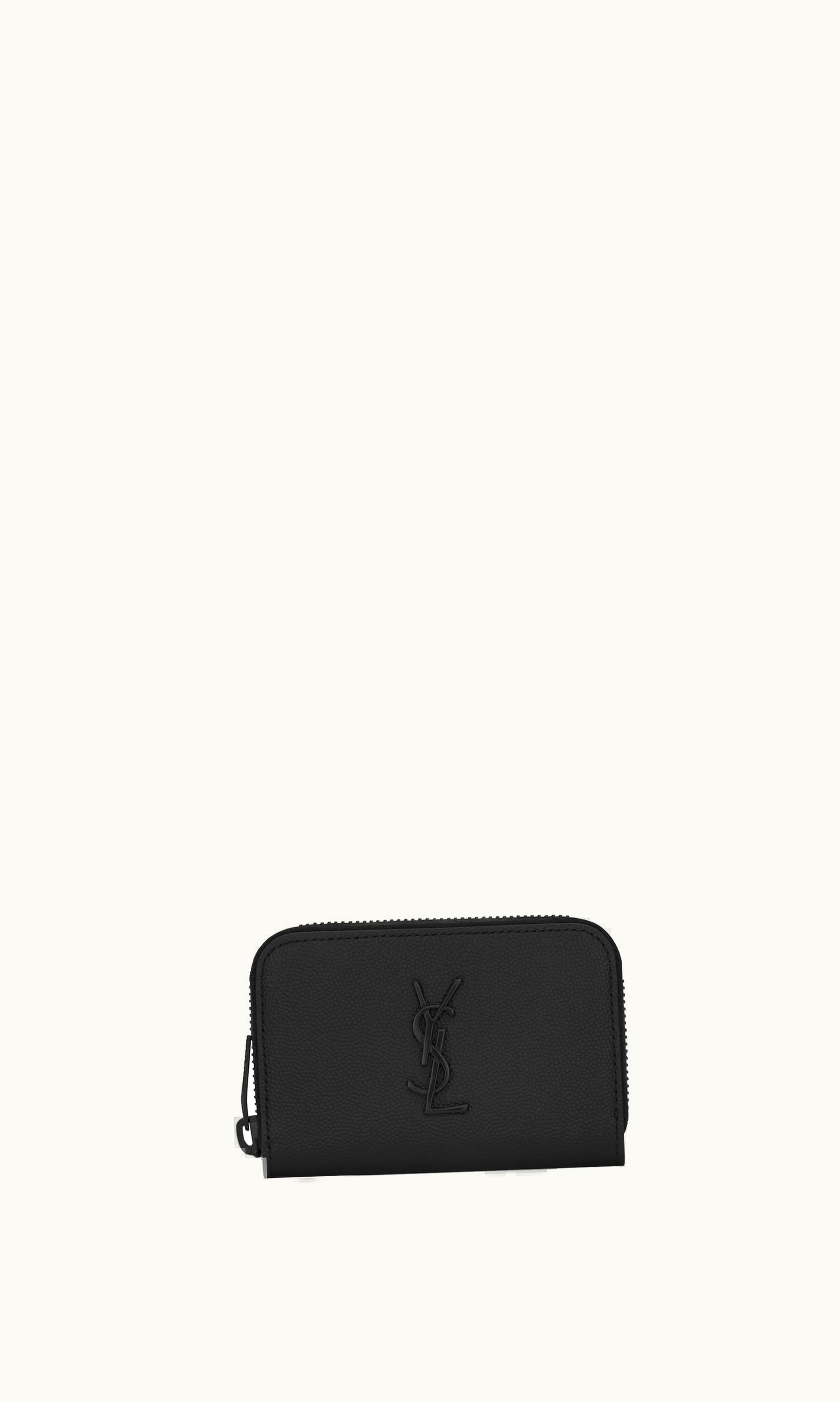 Saint Laurent Saint Laurent Cassandre Wallet In Grain De Poudre Embossed Leather