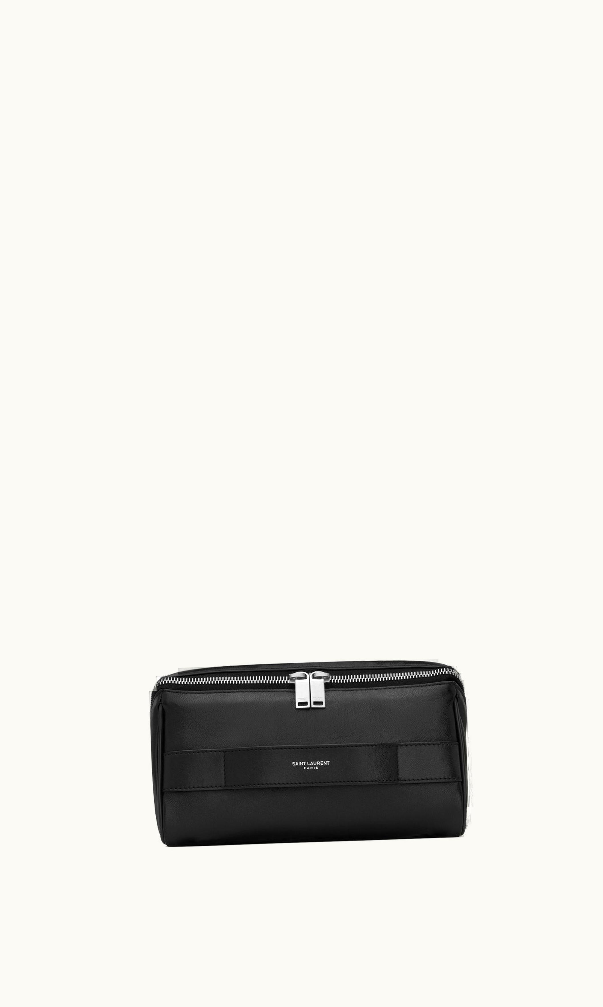 Saint Laurent Saint Laurent Paris Cube Trousse In Lambskin