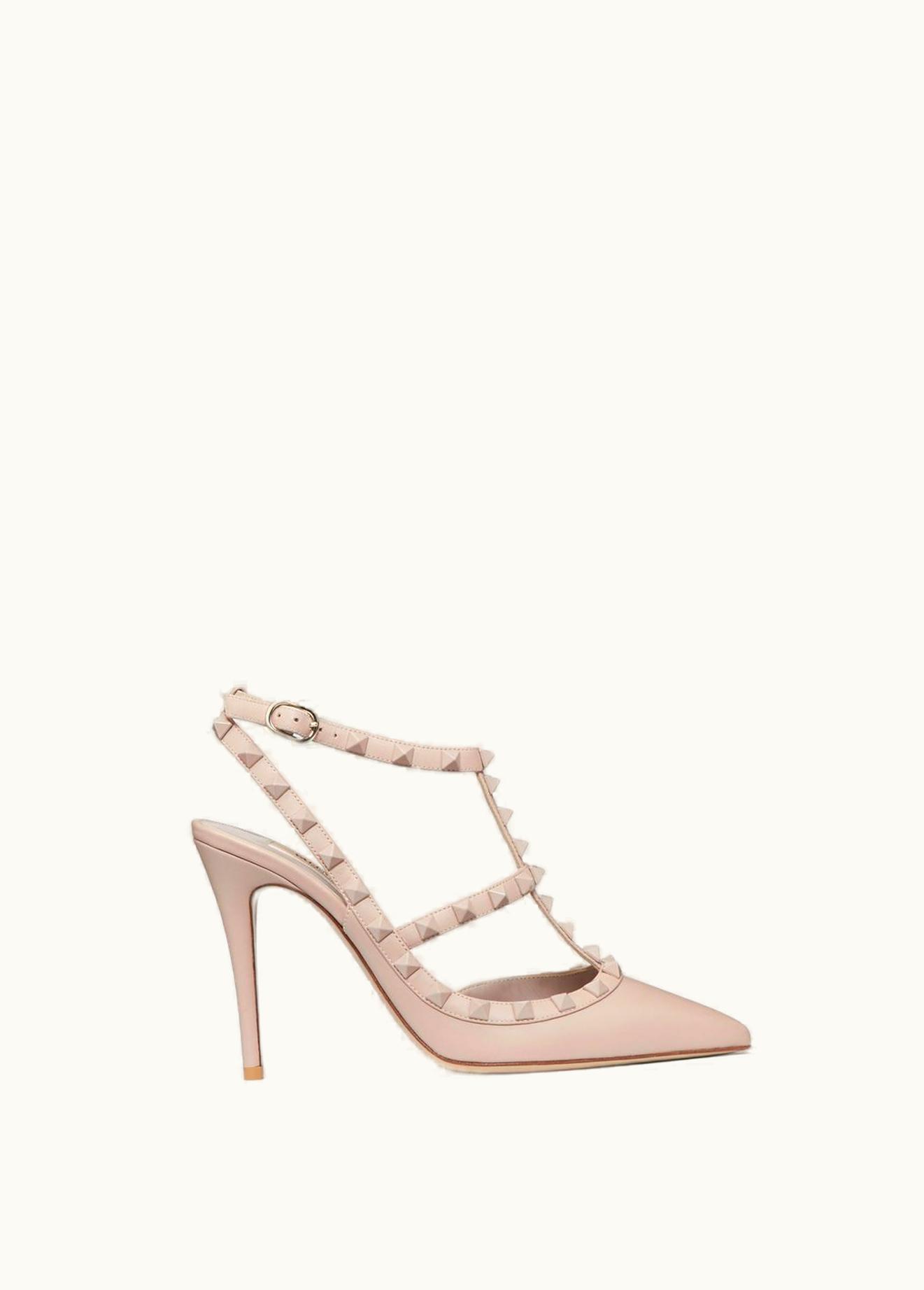 Valentino Valentino Rockstud Ankle Strap Pump With Tonal Studs 100 mm UZ0160023