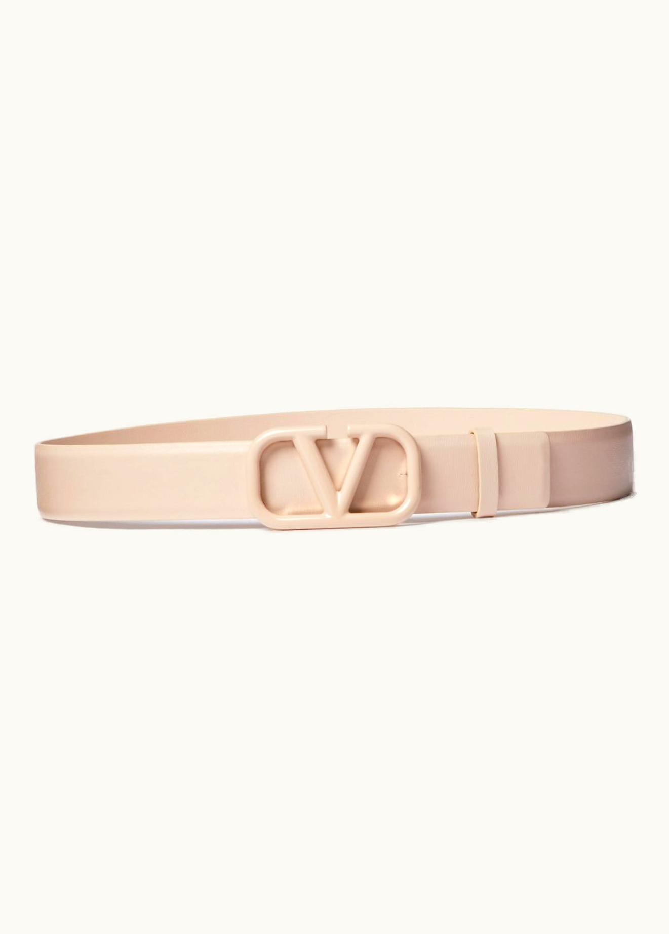 Valentino Valentino Vlogo Signature Belt In Shiny Calfskin 30mm UZ0160076