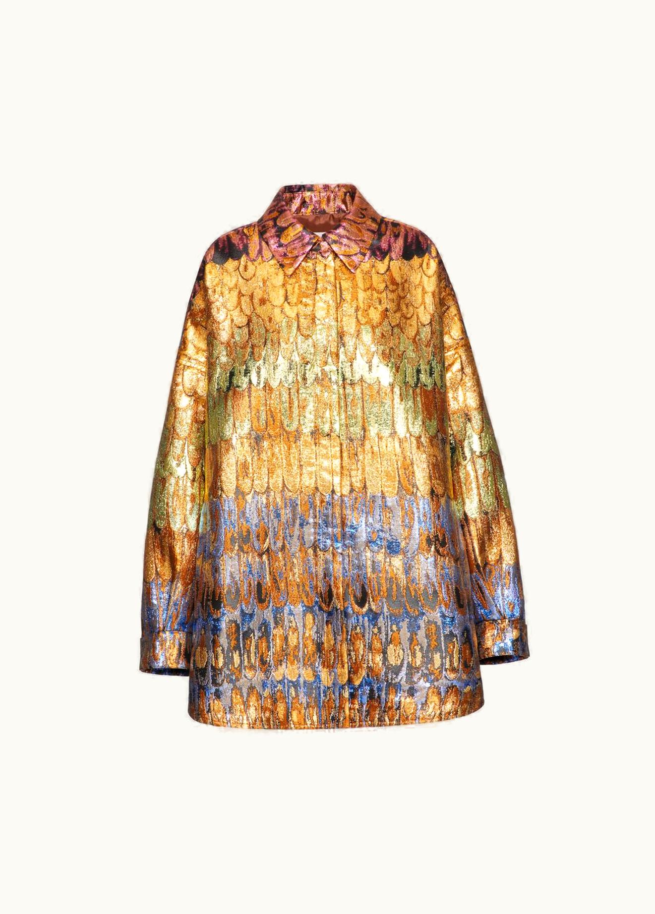 Valentino Valentino Golden Wings Multicolor Brocade Overshirt
