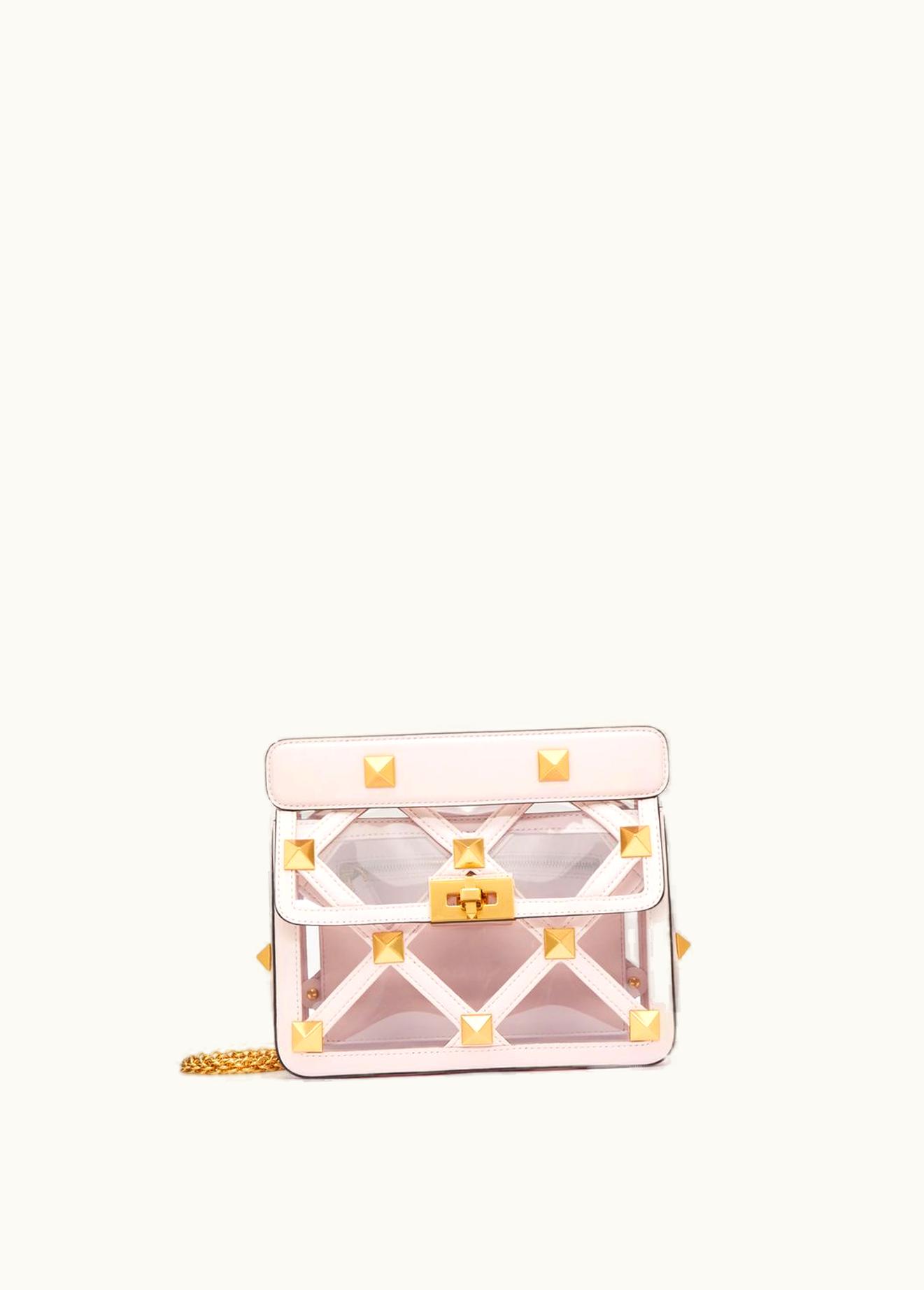 Valentino Valentino Medium Bag With Roman Stud Chain In Polymer Material UZ0160447
