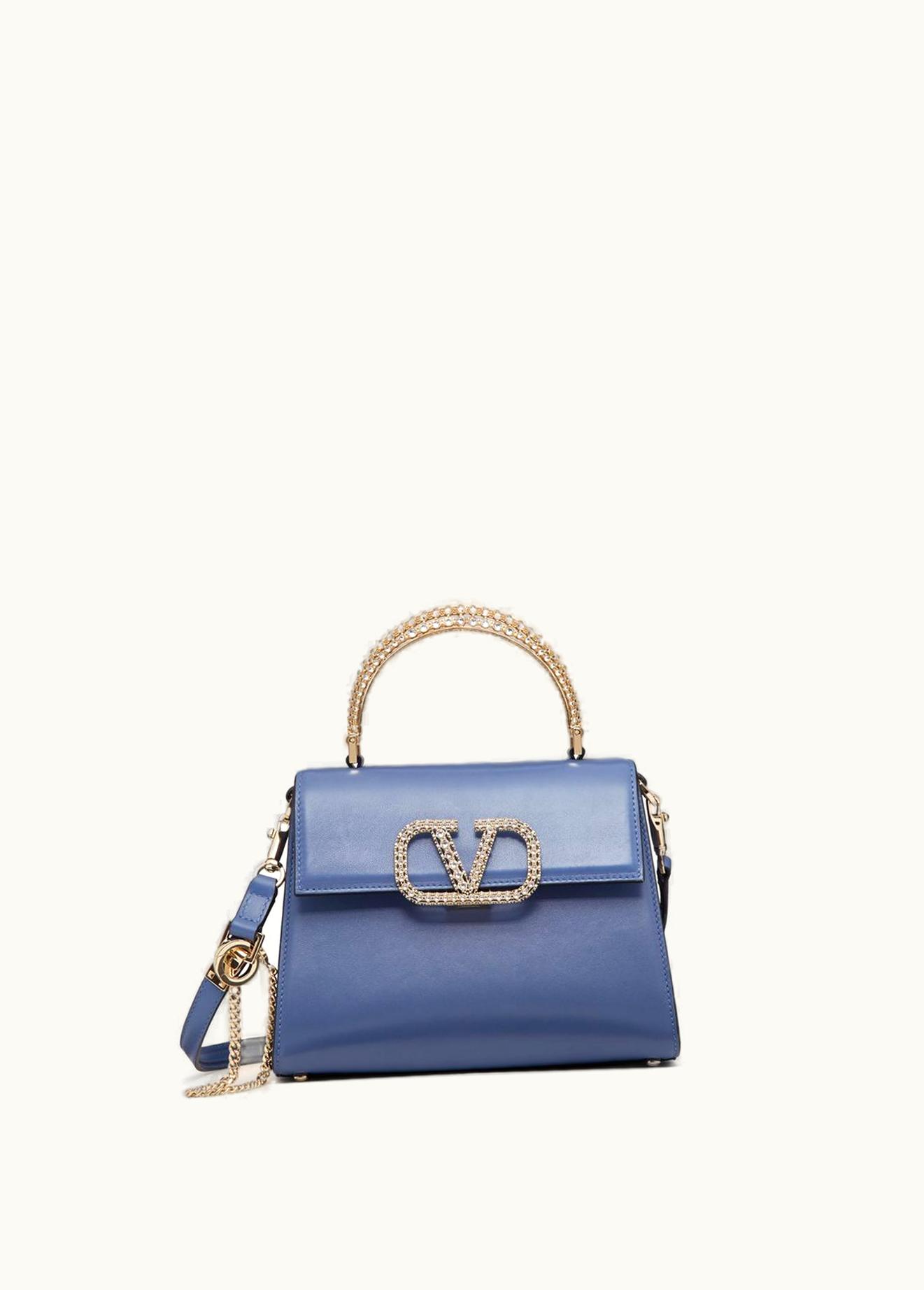 Valentino Valentino Vsling Small Calfskin Handbag With Jewel Handle UZ0160511