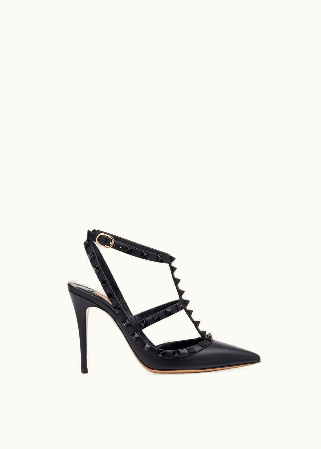 Valentino Valentino Rockstud Ankle Strap Pump With Tonal Studs 100 mm UZ0160529