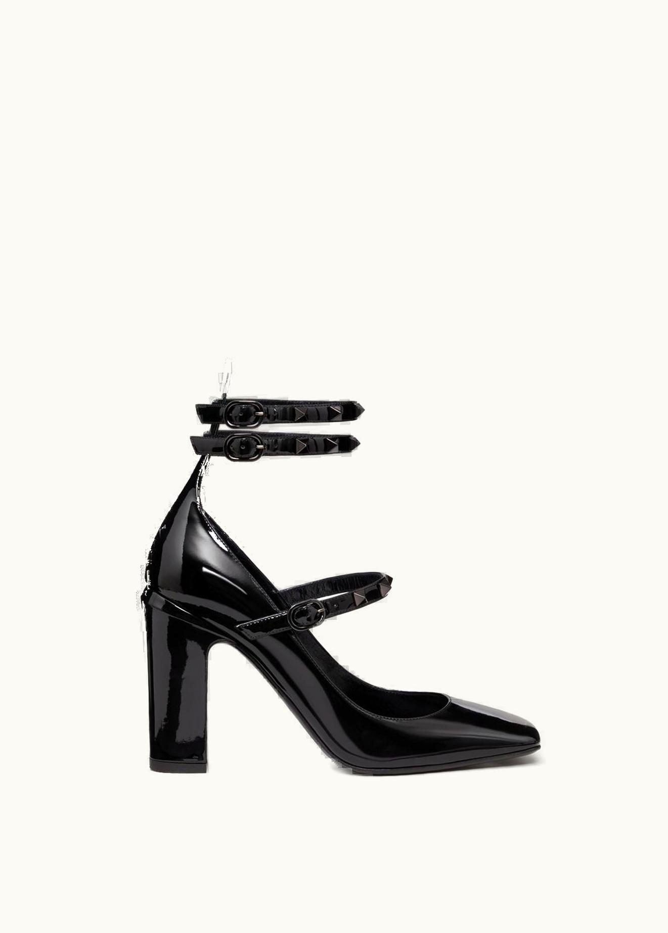 Valentino Valentino Garavani Tan-go Patent Leather Pump With Straps 100mm