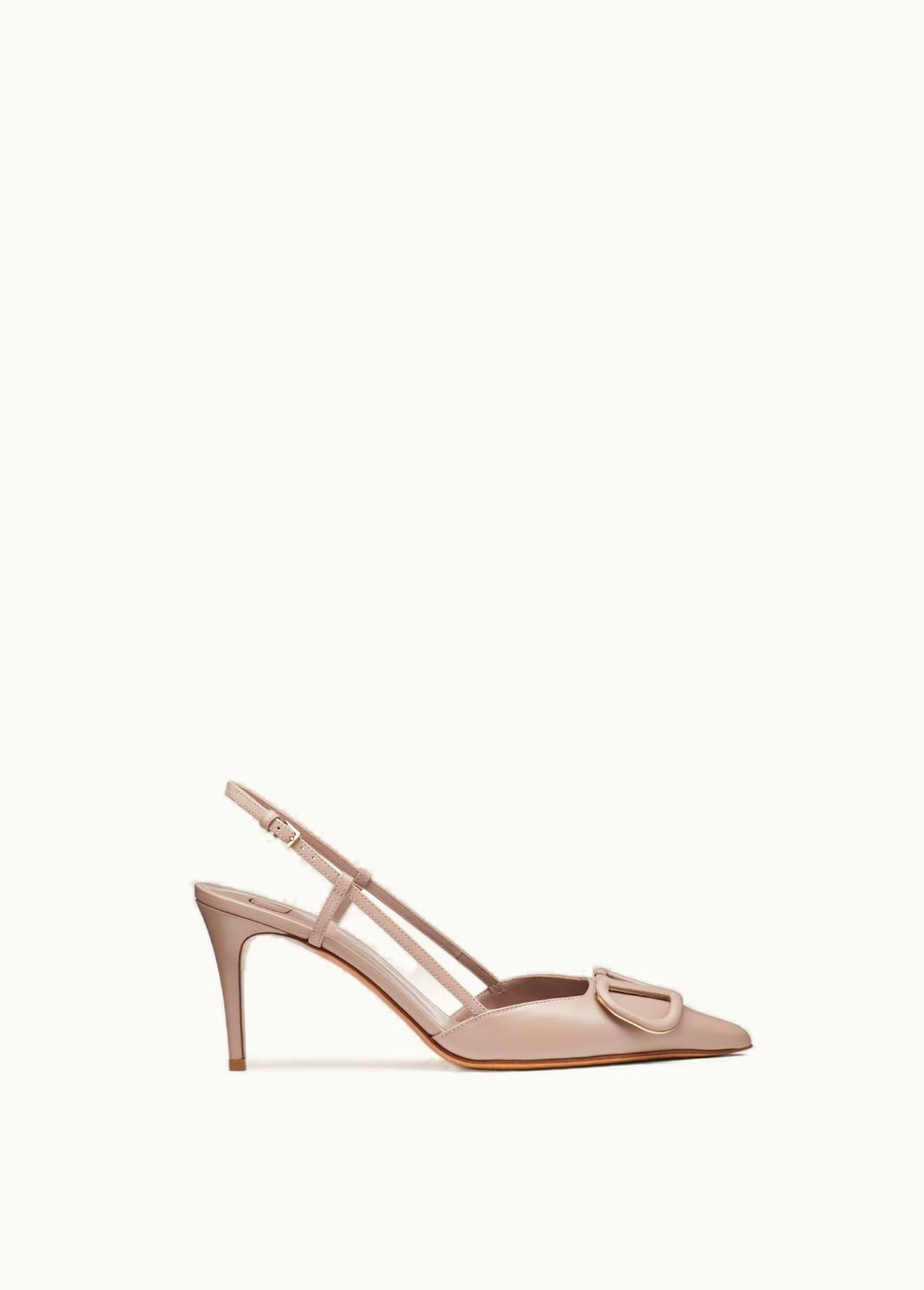 Valentino Valentino VLogo Signature Calfskin Slingback Pump 80 mm / 3.15 In. UZ0160598