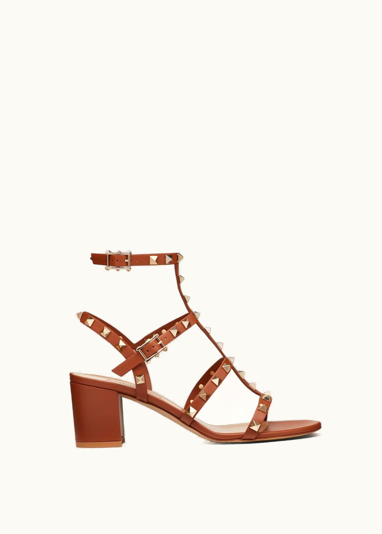 Valentino Valentino Rockstud Calfskin Ankle Strap Sandal 60 mm UZ0160687