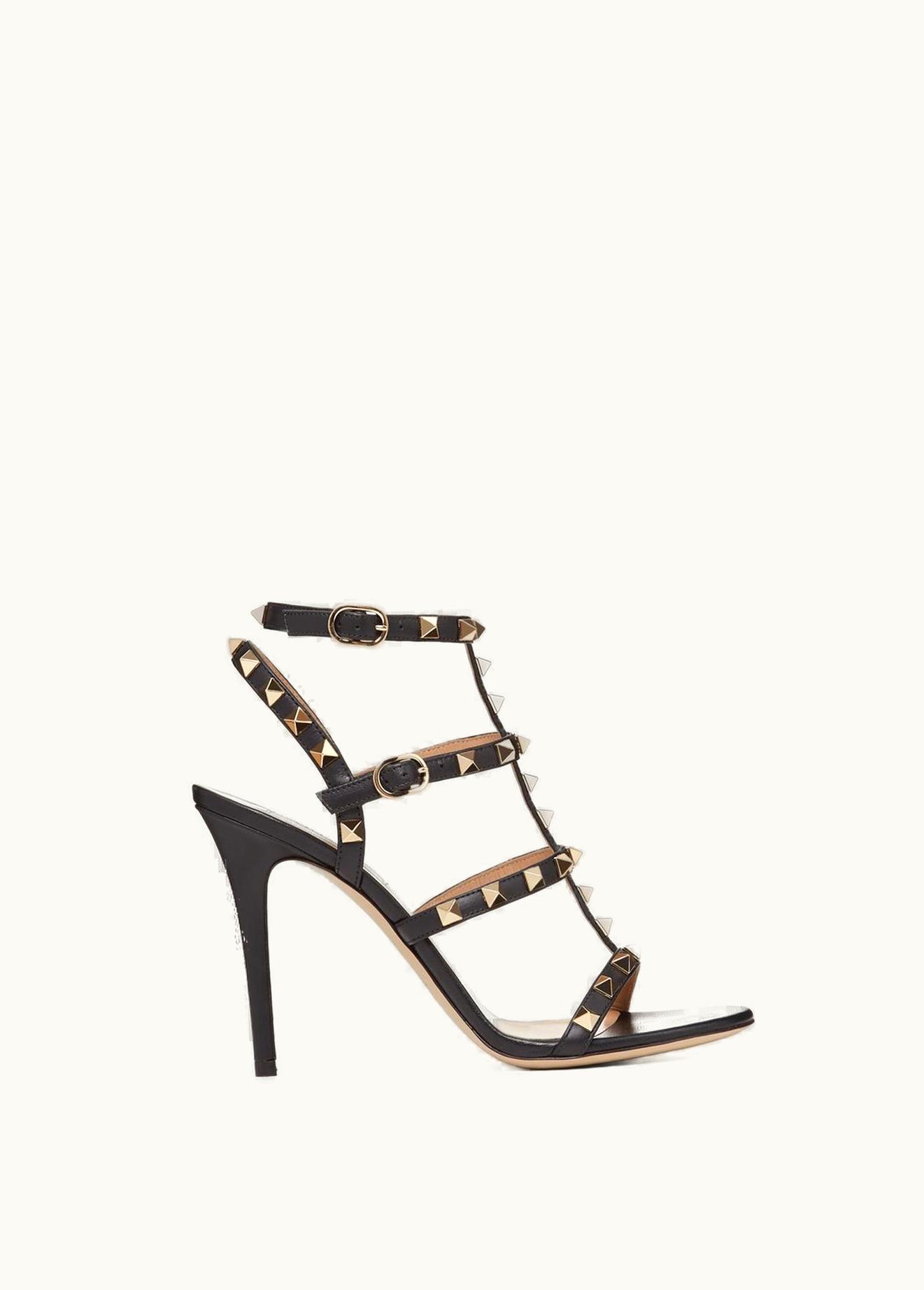 Valentino Valentino Rockstud Calfskin Ankle Strap Sandal 100 mm UZ0160695