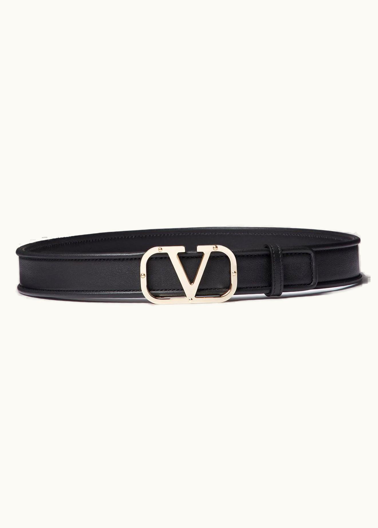 Valentino Valentino Vlogo Type Calfskin Belt 30 mm UZ0160898