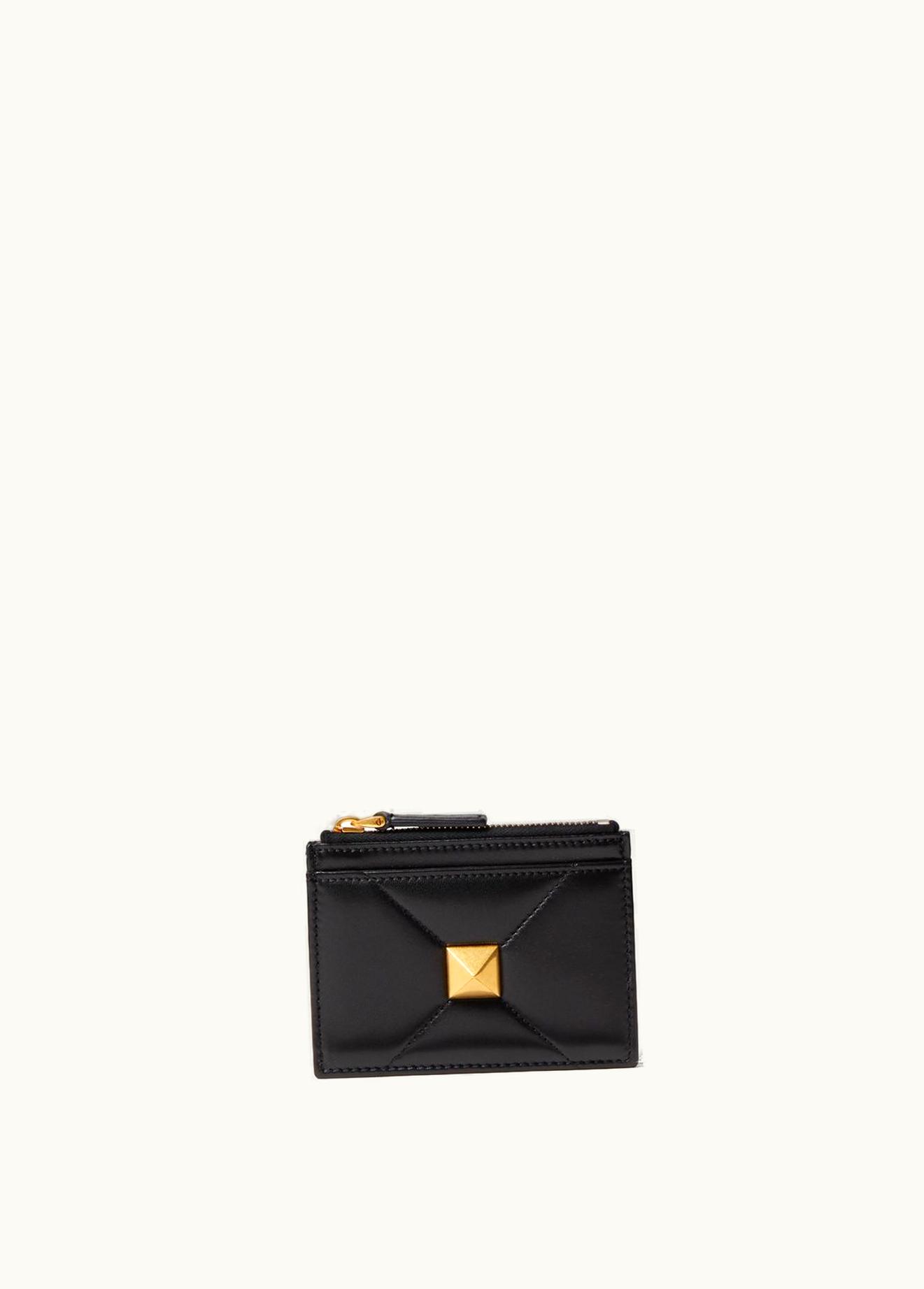 Valentino Valentino Roman Stud Nappa Leather Coin Purse With Zip UZ0160947