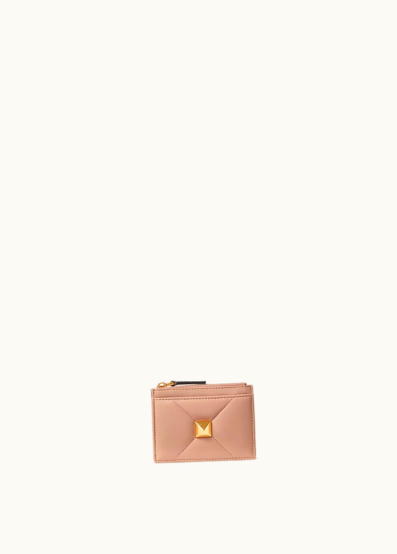 Valentino Valentino Roman Stud Nappa Leather Coin Purse With Zip UZ0160948