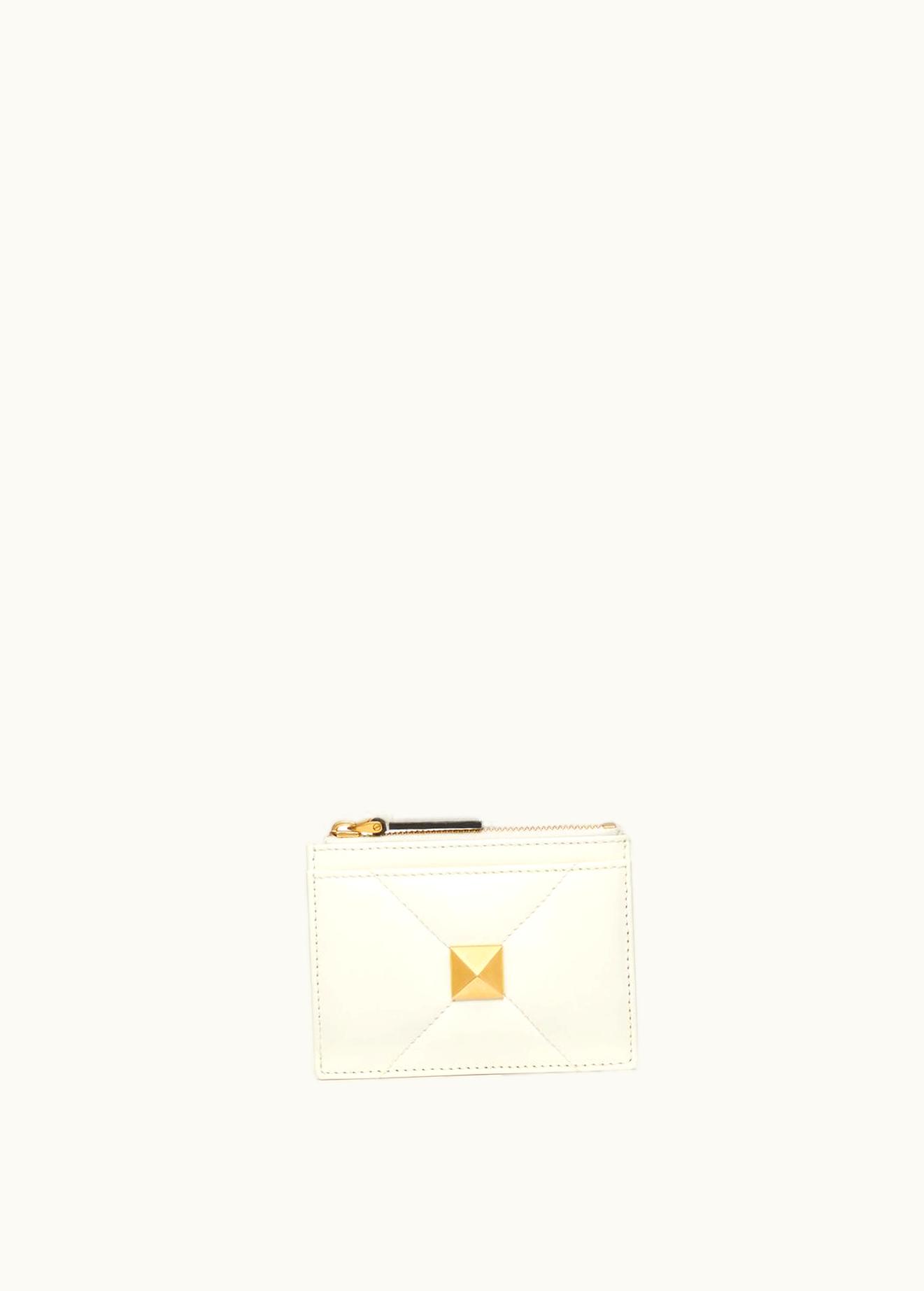 Valentino Valentino Roman Stud Nappa Leather Coin Purse With Zip UZ0160949