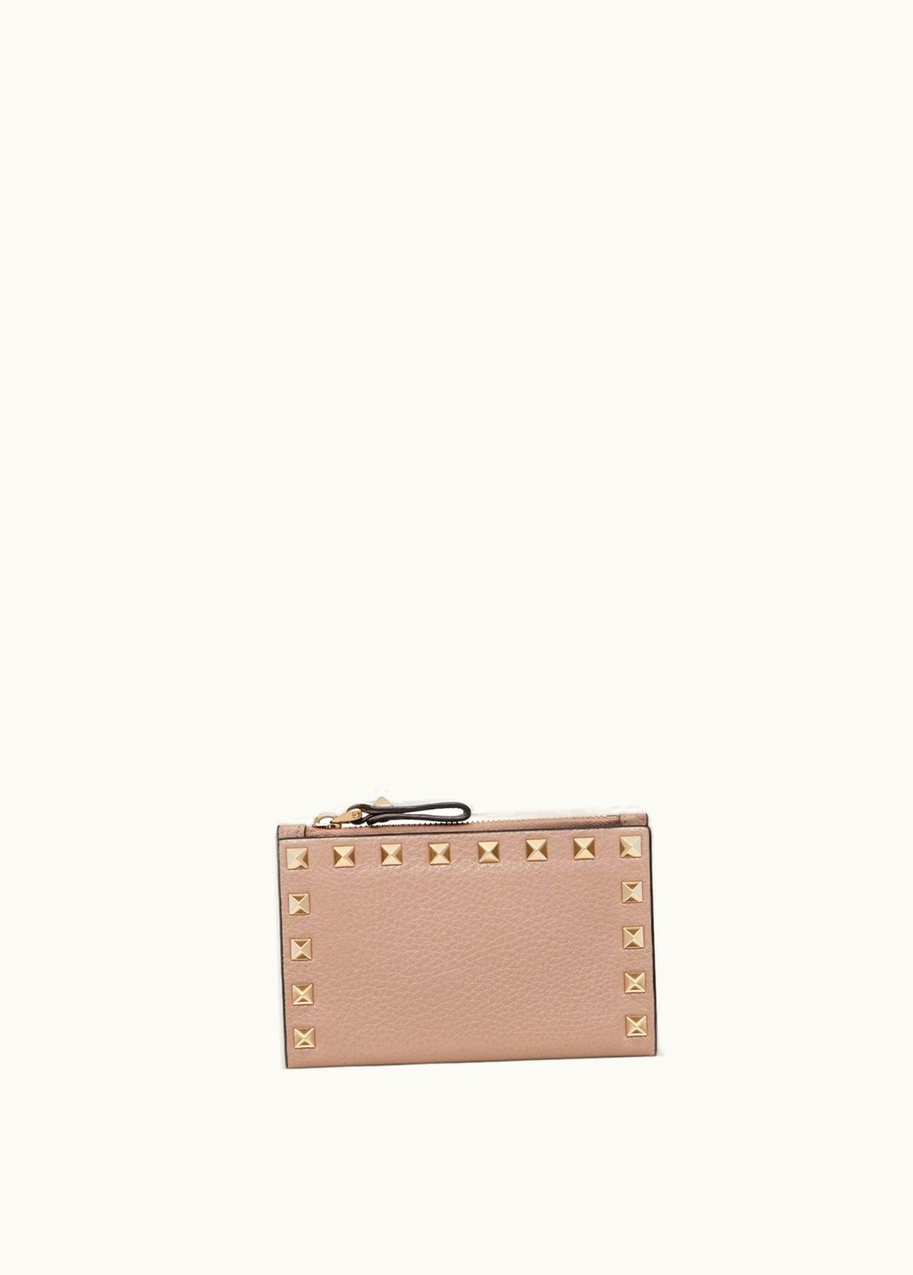 Valentino Valentino Rockstud Grainy Calfskin Coin Purse And Cardholder UZ0160967