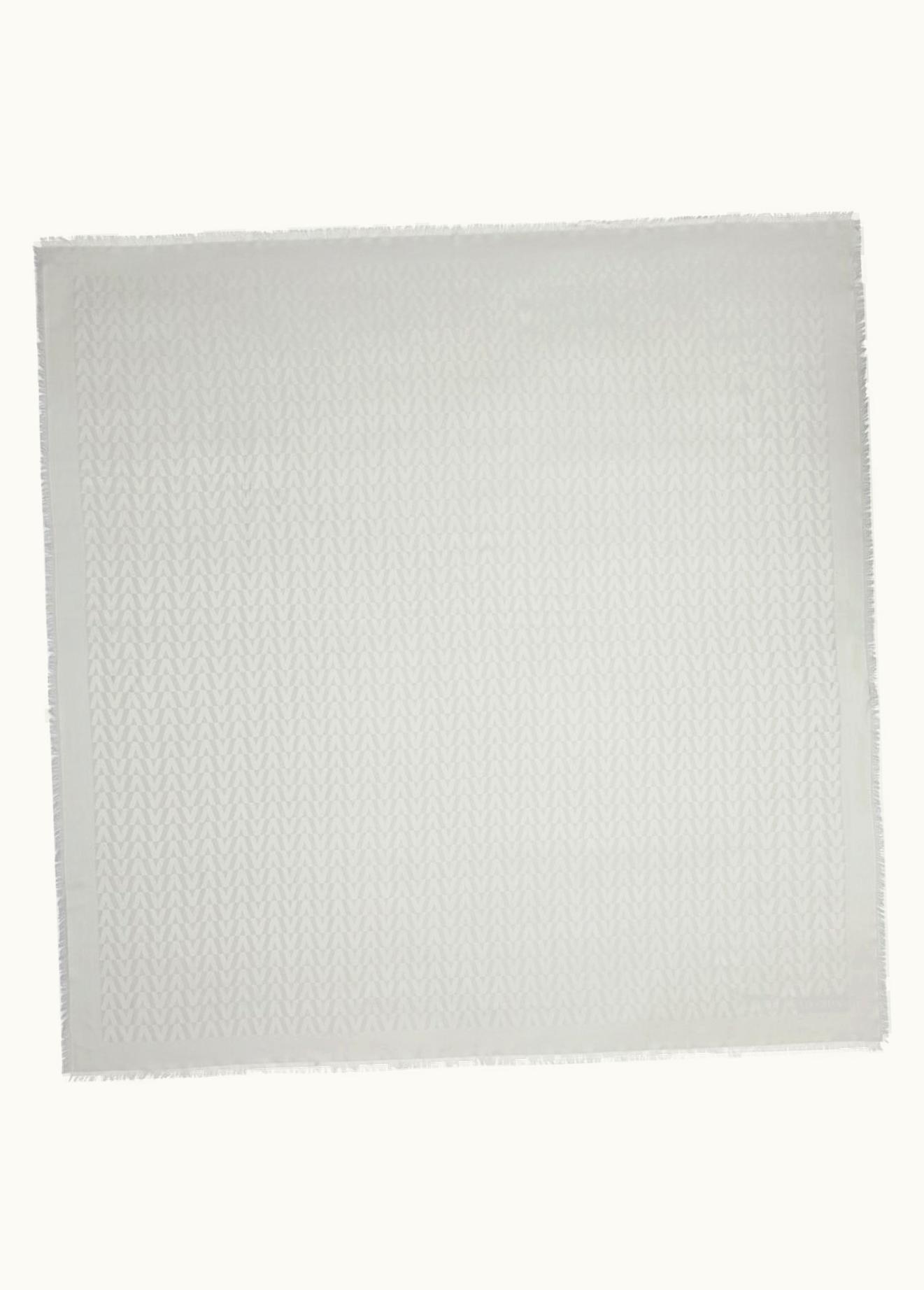 Valentino Valentino SHINY OPTICAL VALENTINO JACQUARD SHAWL In SILK AND WOOL 140x140 Cm
