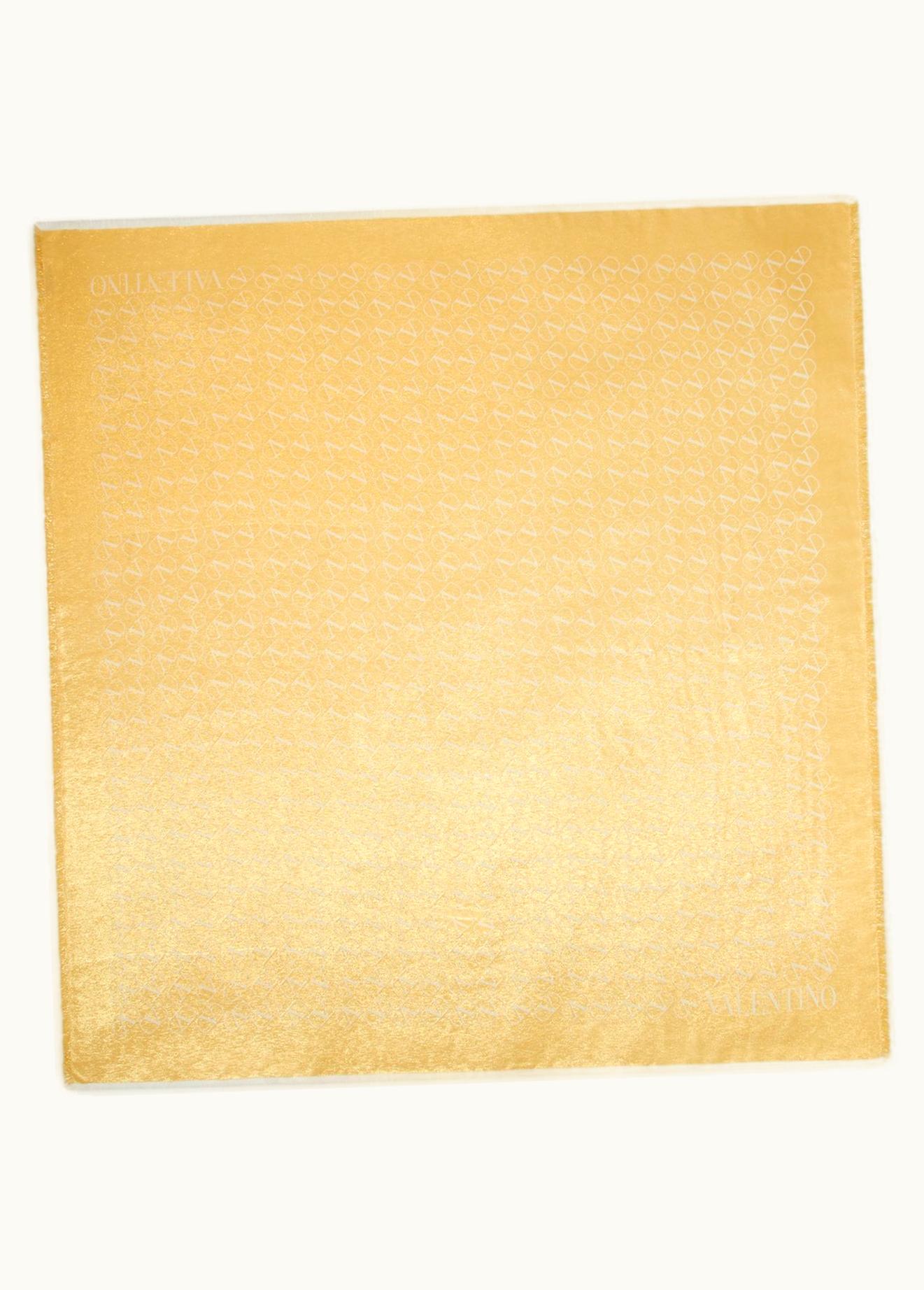 Valentino Valentino Vlogo Signature Jacquard Shawl In Silk, Cashmere And Lurex 140x140