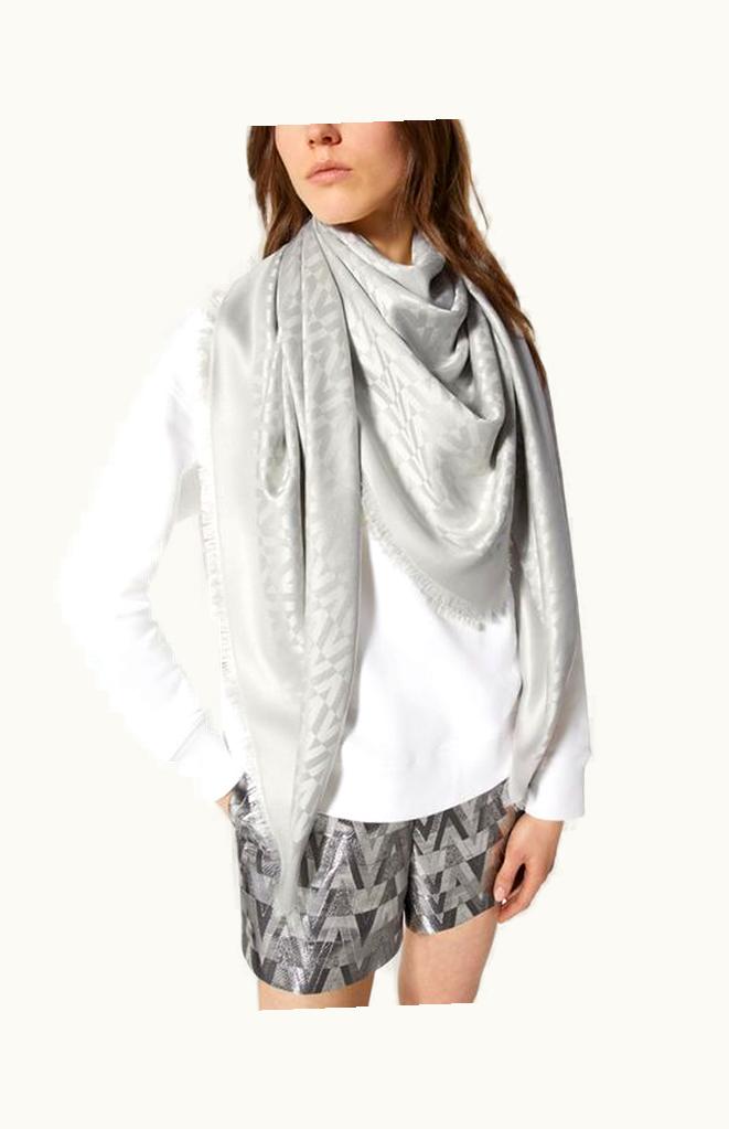 Valentino Valentino Cashmere And Silk Optical Valentino Shawl 140X140 Cm