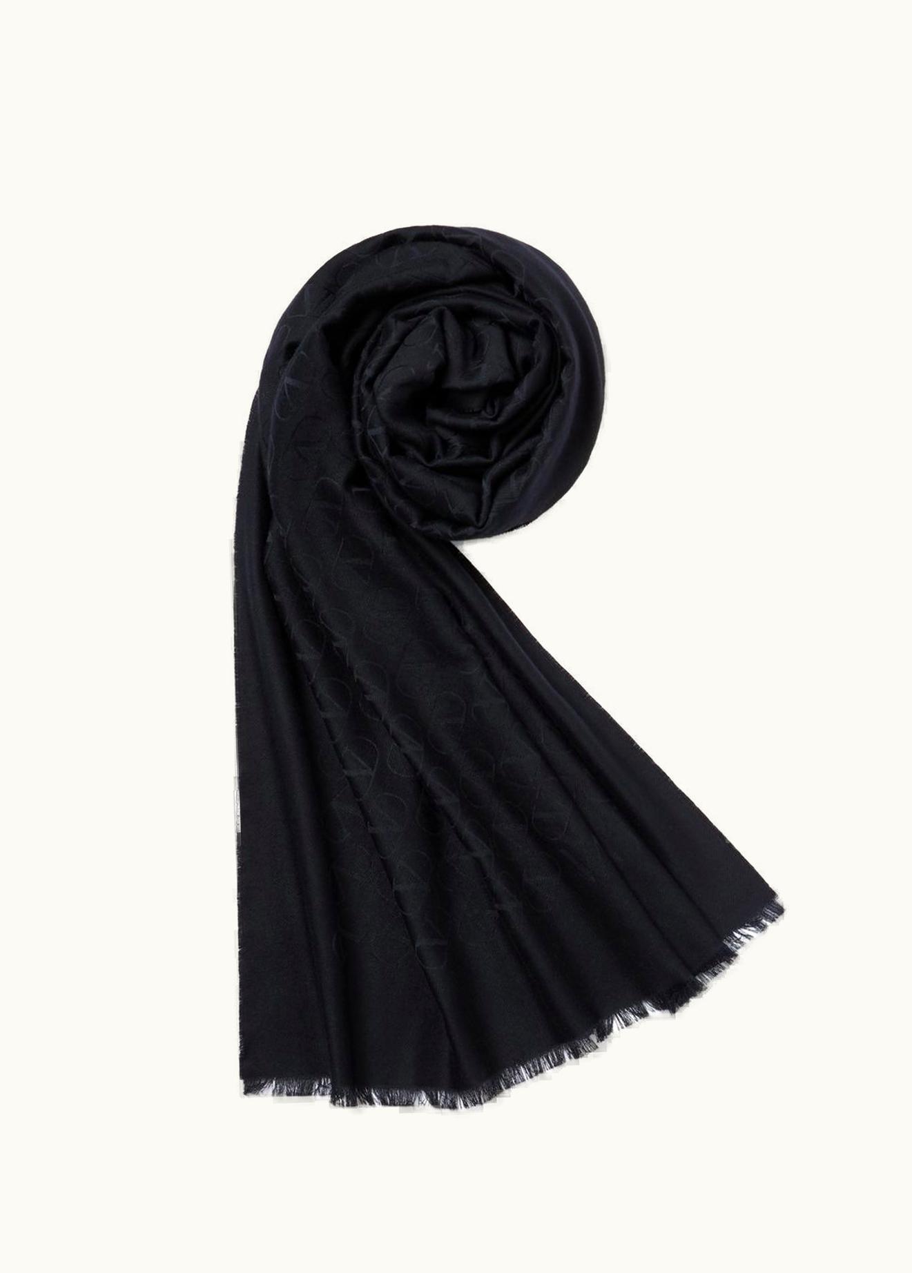 Valentino Valentino Vlogo Signature Silk And Wool Stole 70x200