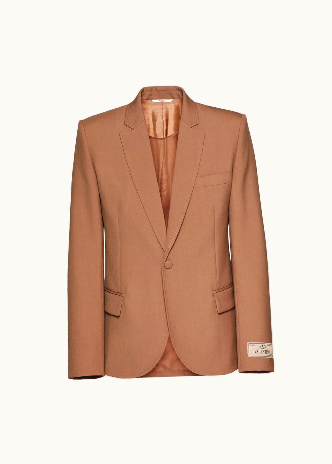 Valentino Valentino Single-breasted Wool Jacket With Maison Valentino Tailoring Label And Chiffon Inner Bib UZ0161072